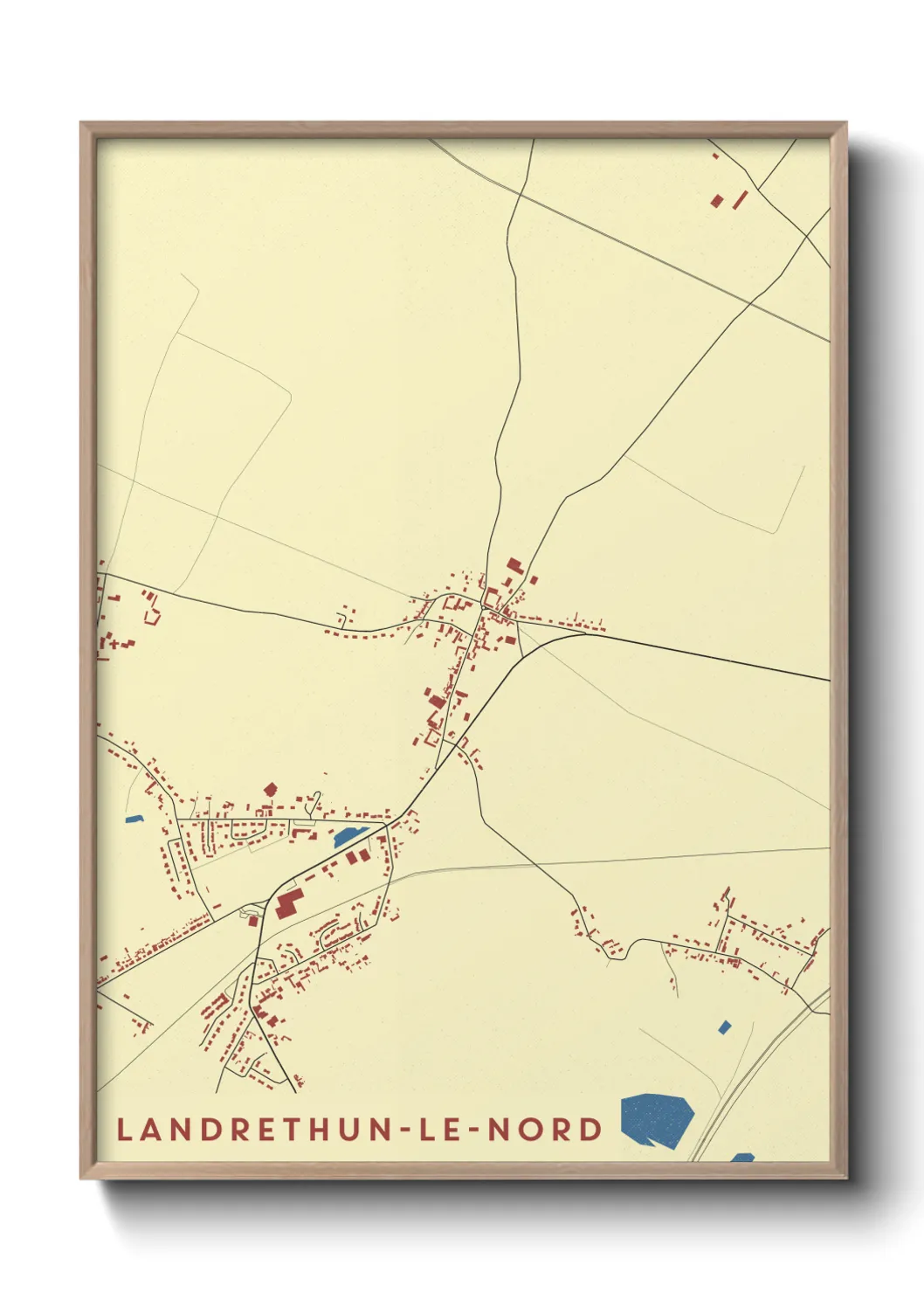 Un poster carteLandrethun-le-Nord