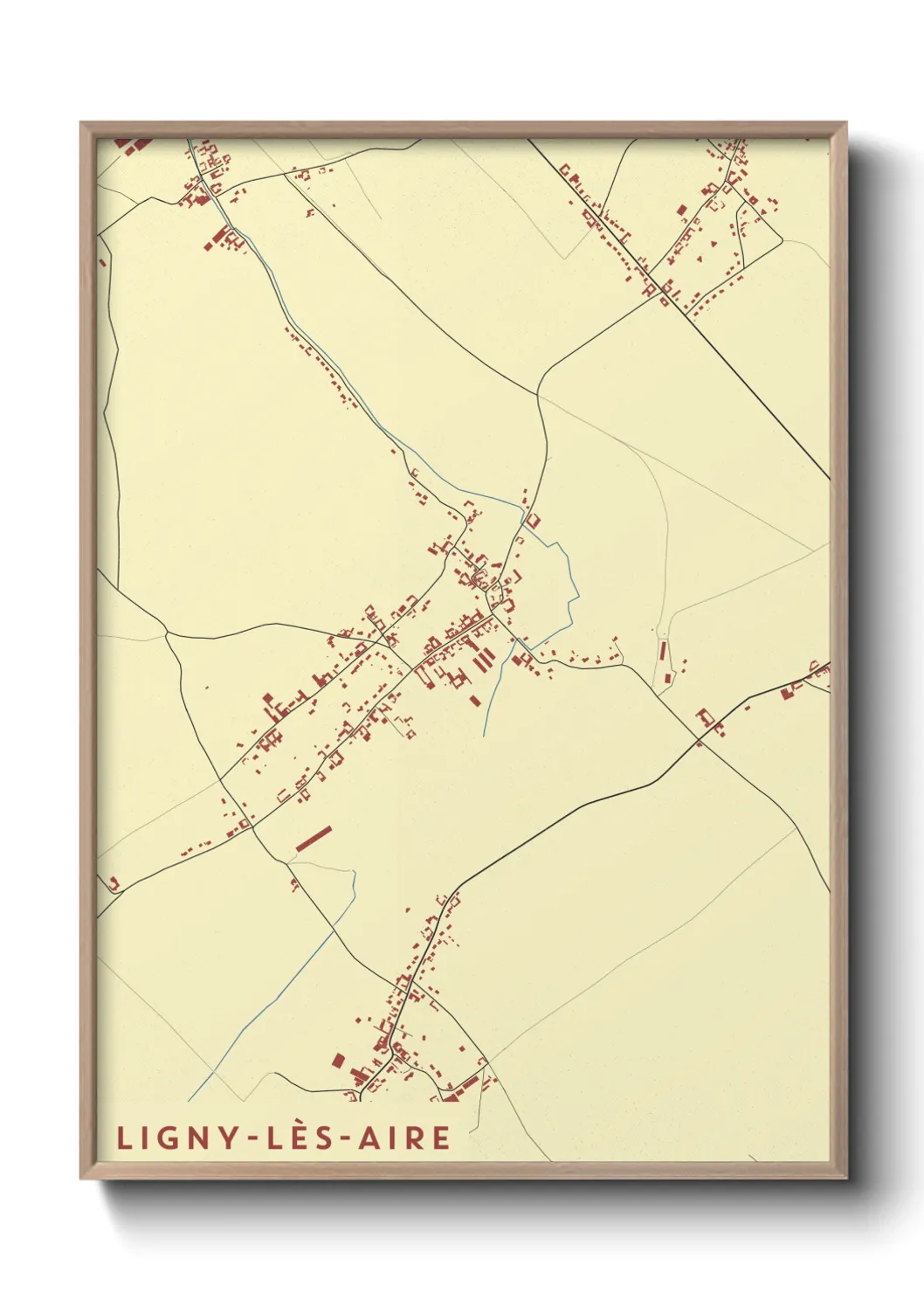 Un poster carteLigny-lès-Aire