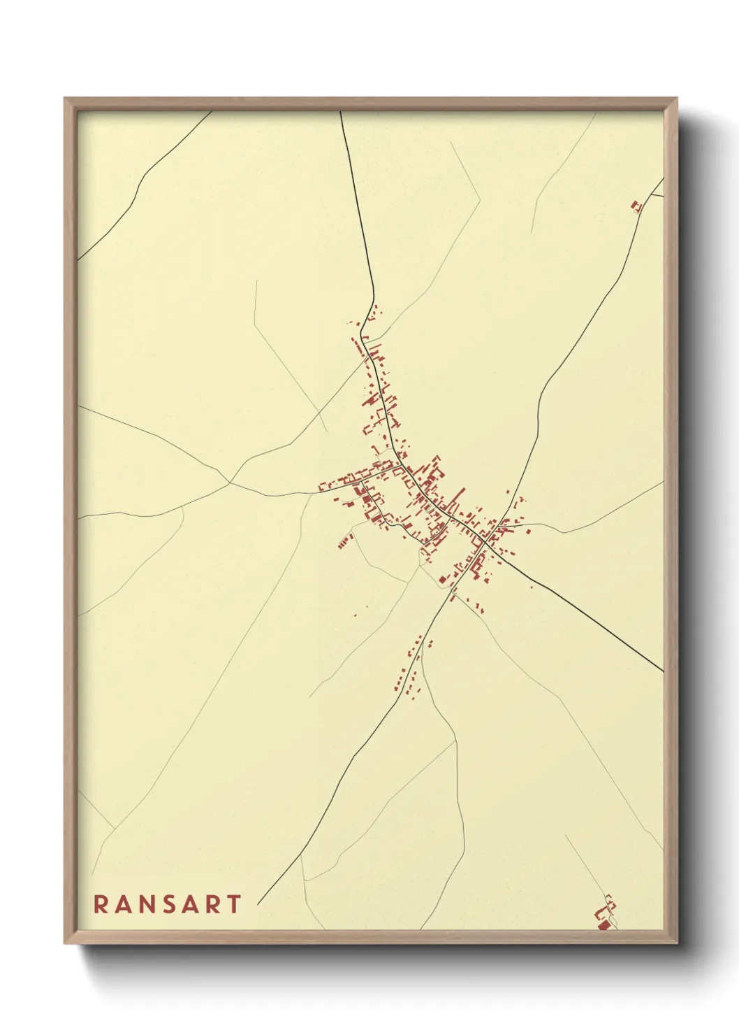 Une affiche de carte sur Ransart