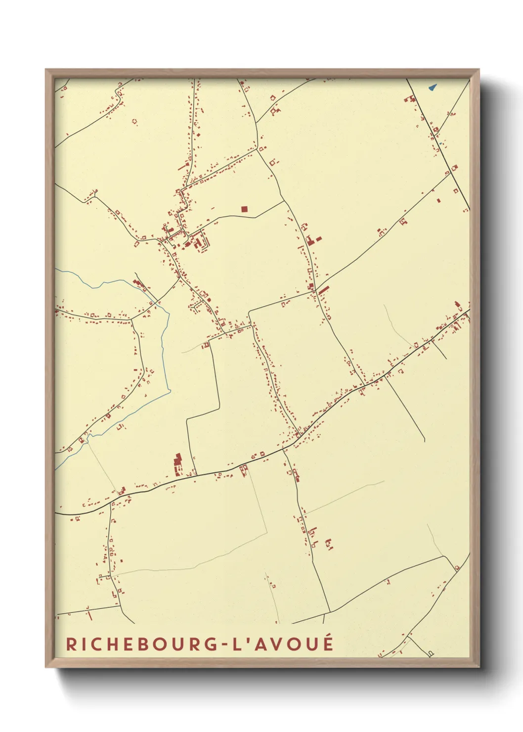 Un poster carteRichebourg-l'Avoué