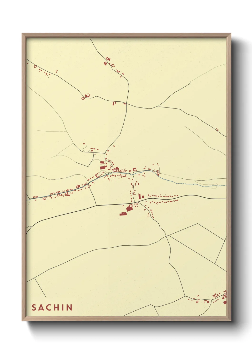 Une affiche de carte sur Sachin