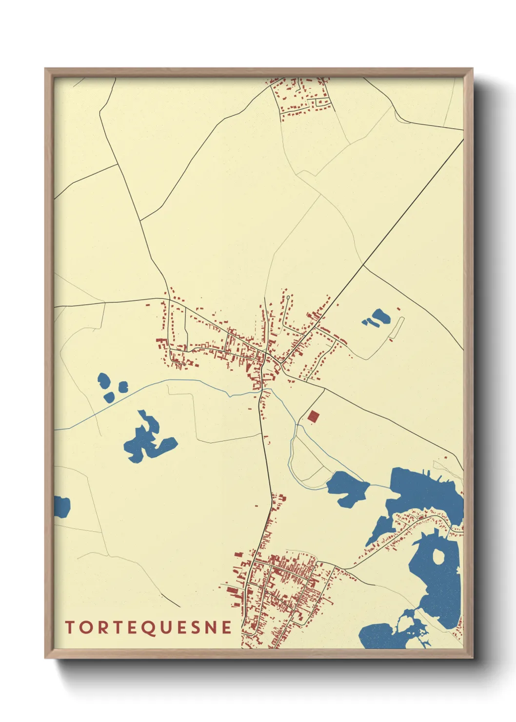 Une affiche de carte sur Tortequesne