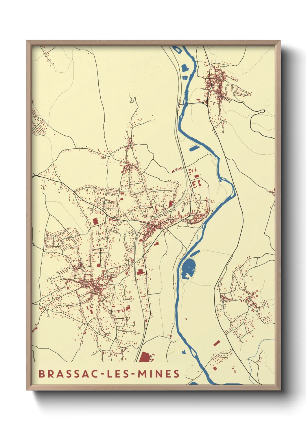 Un poster carteBrassac-les-Mines