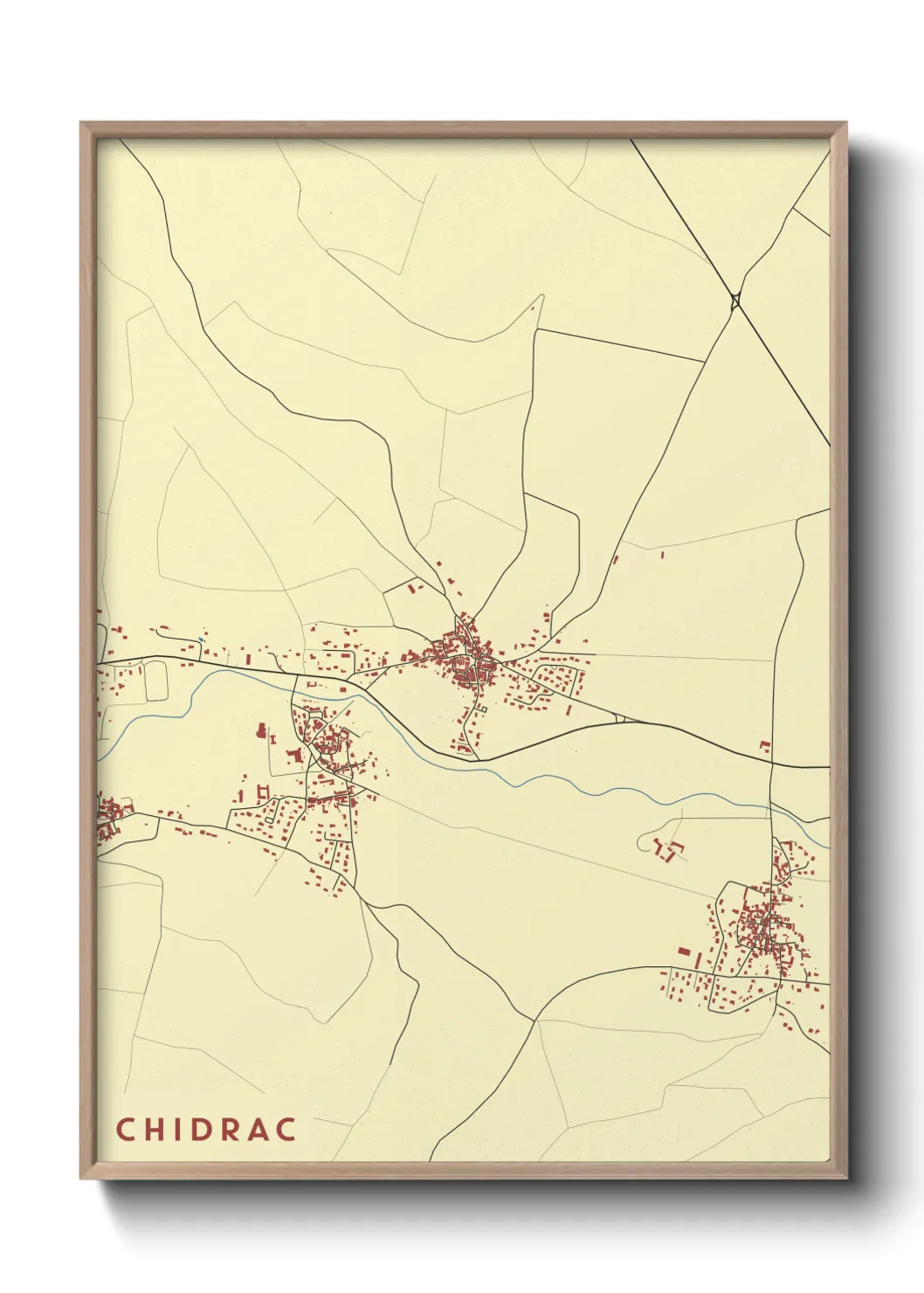 Une affiche de carte sur Chidrac
