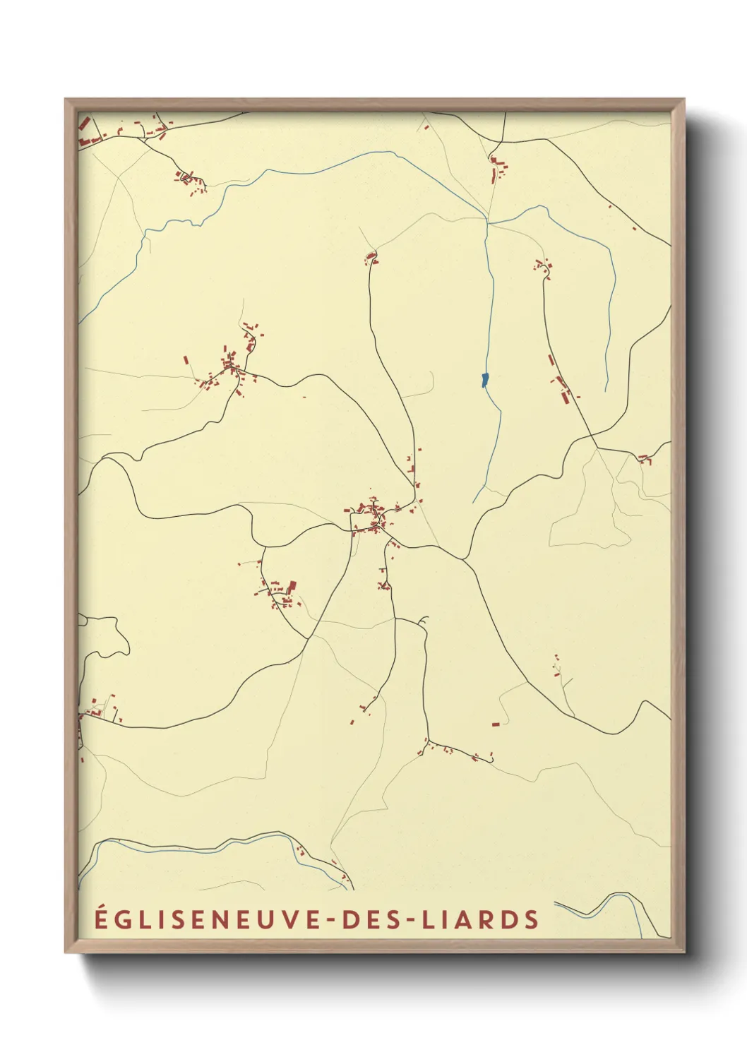 Un poster carteÉgliseneuve-des-Liards
