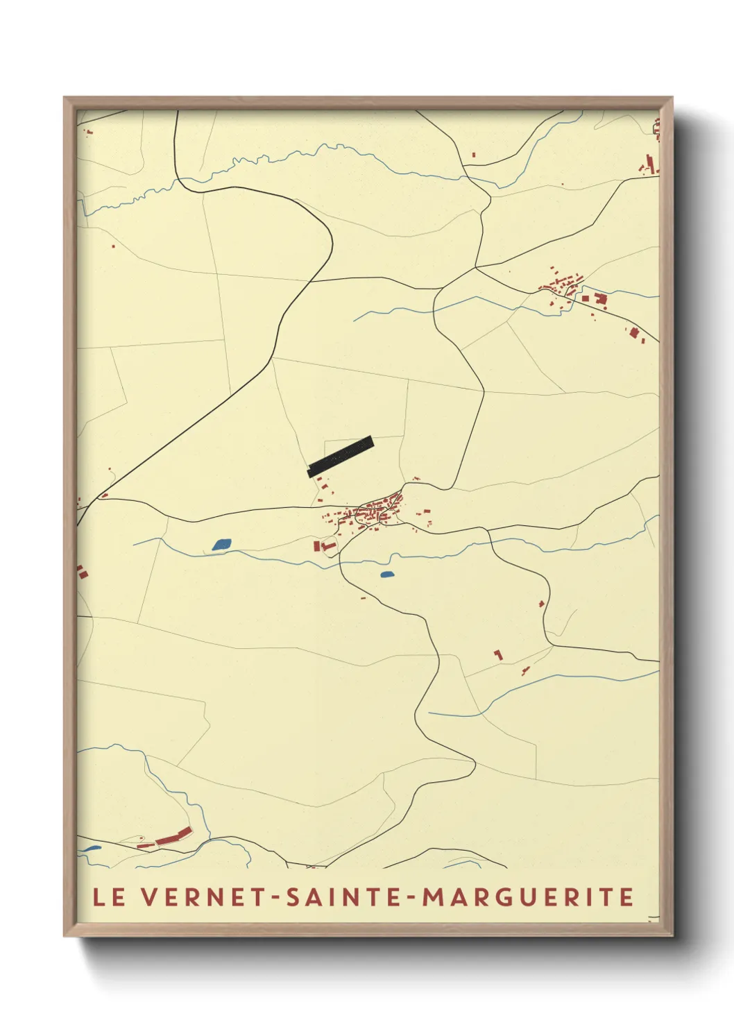 Un poster carteLe Vernet-Sainte-Marguerite