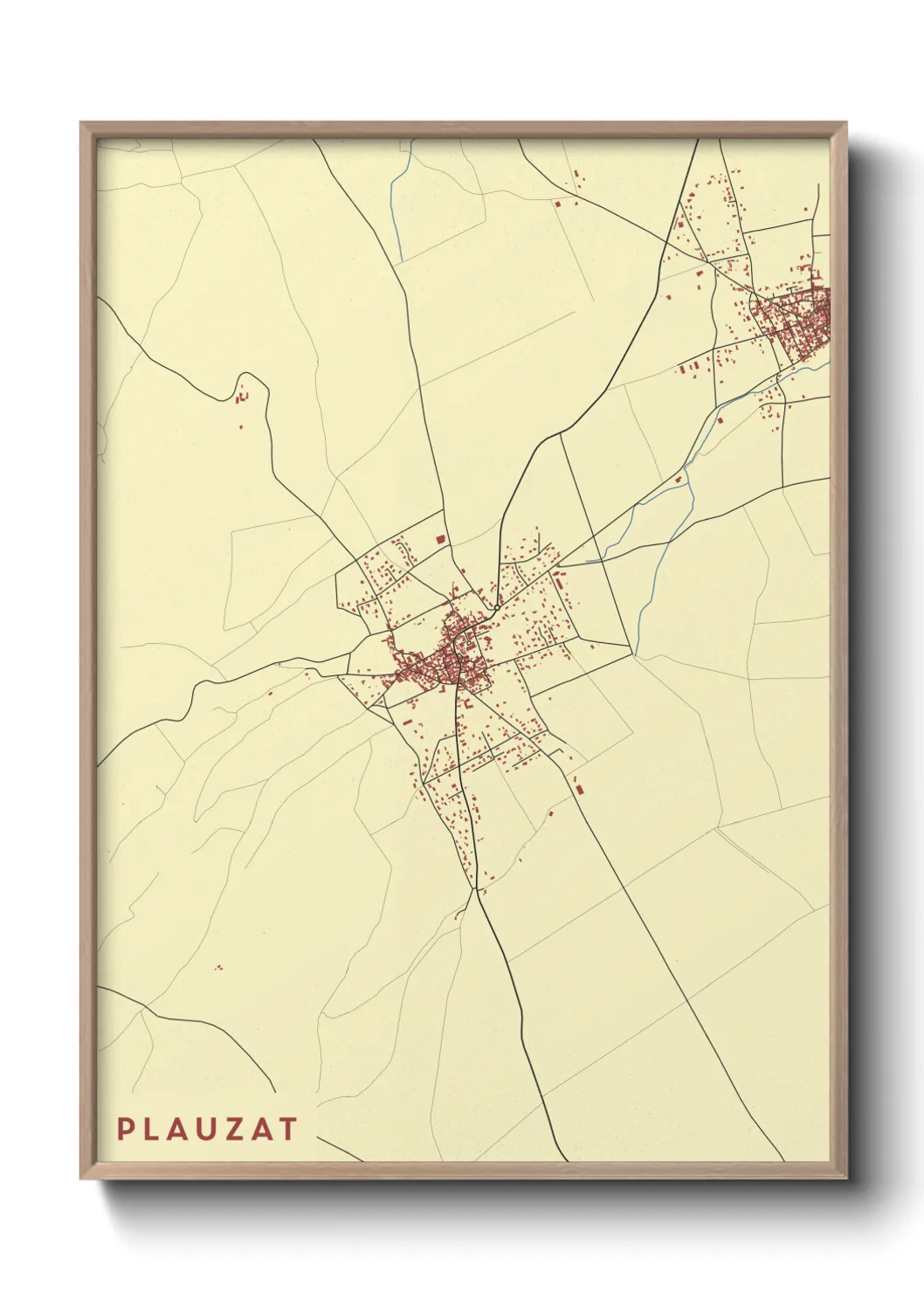 Un poster cartePlauzat