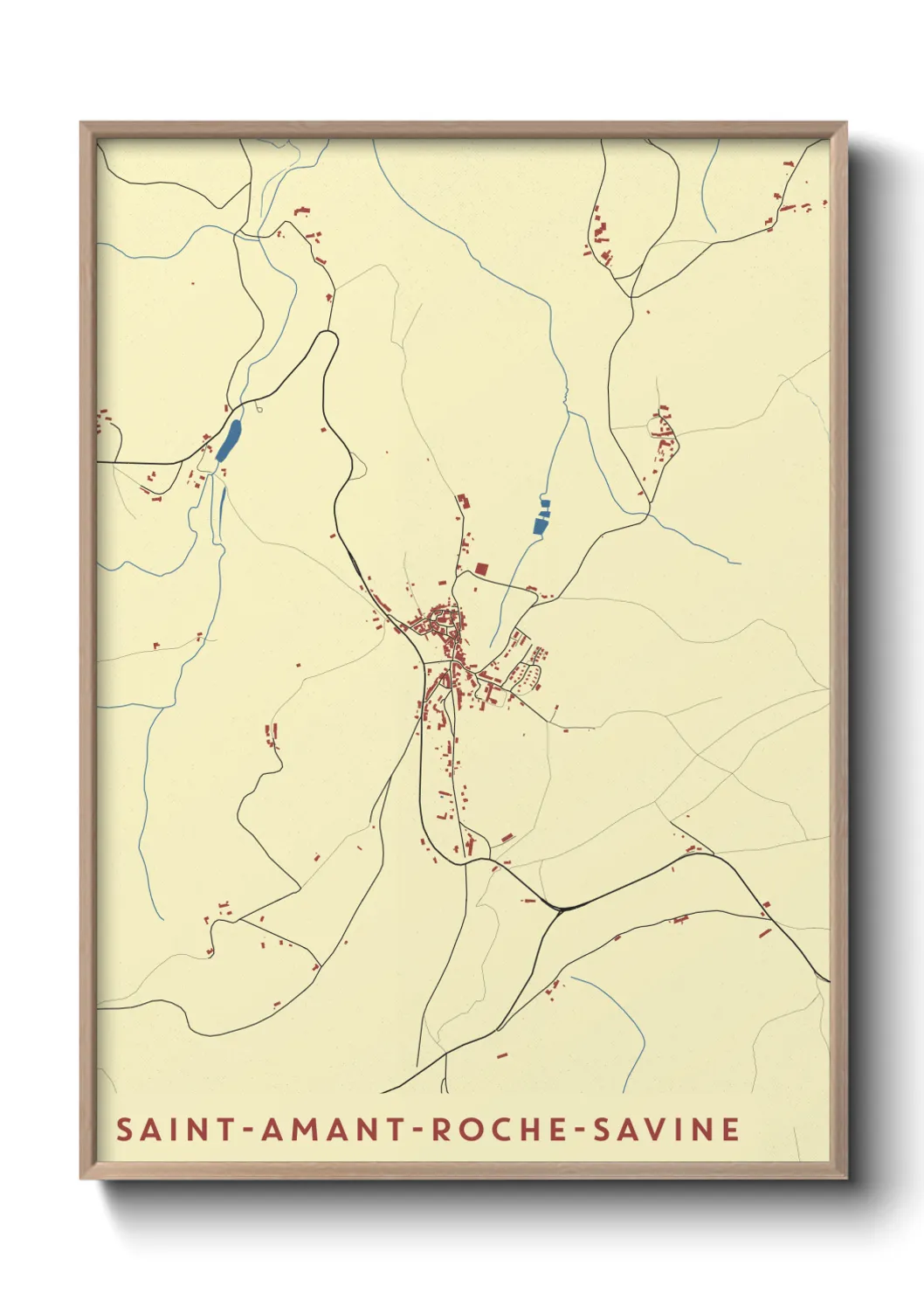 Un poster carteSaint-Amant-Roche-Savine