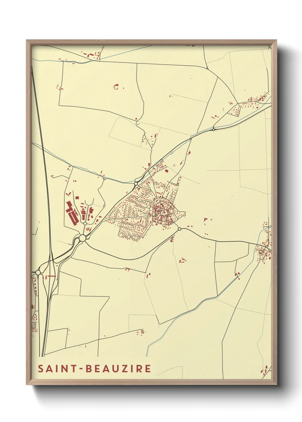 Un poster carteSaint-Beauzire