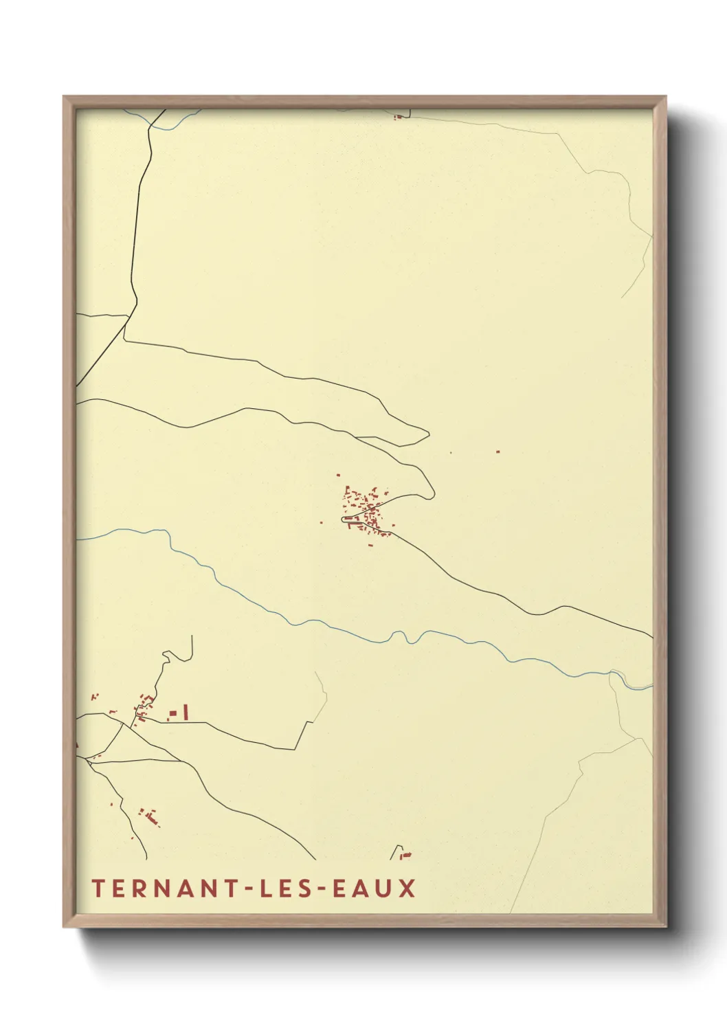 Un poster carteTernant-les-Eaux