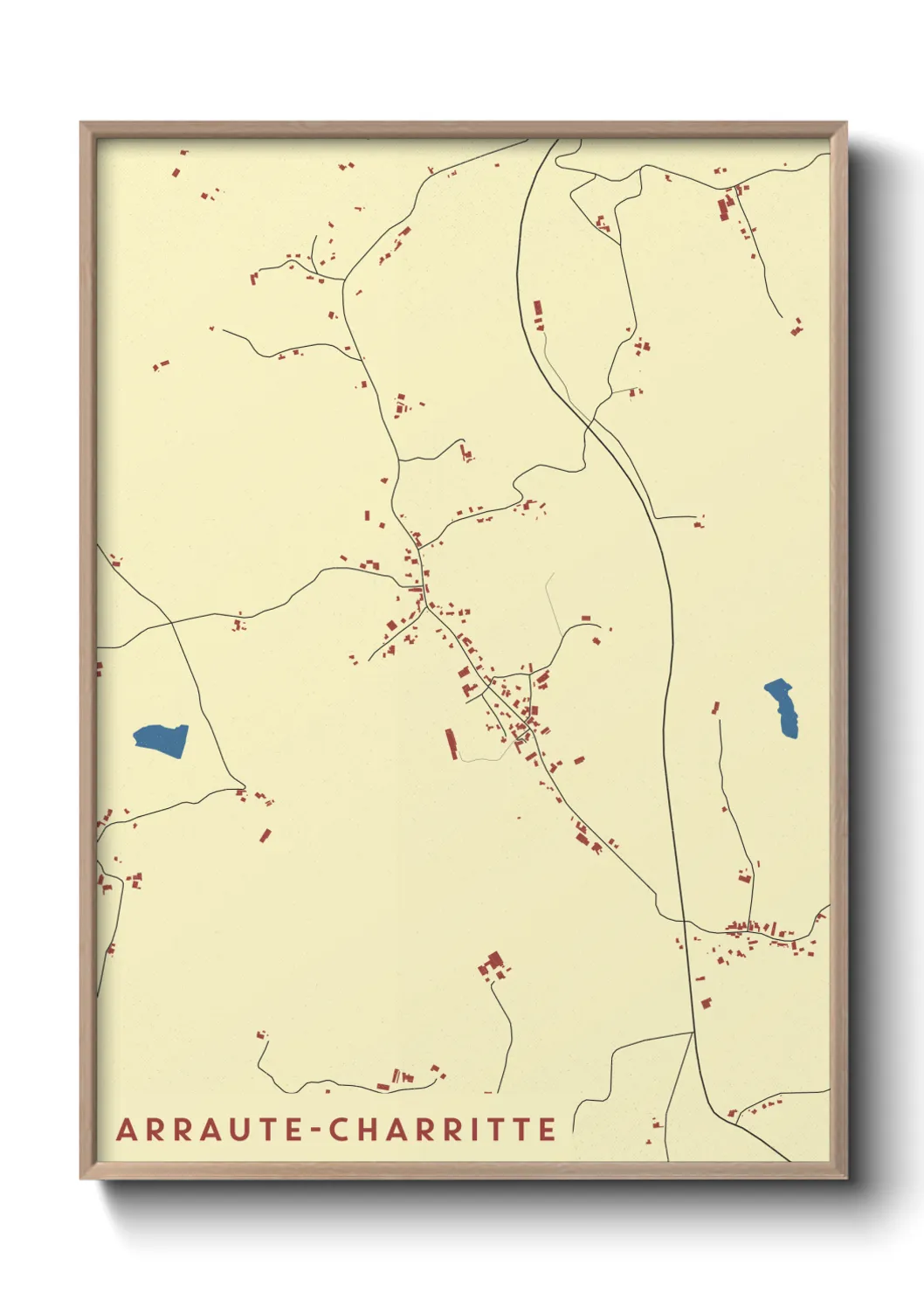 Un poster carteArraute-Charritte