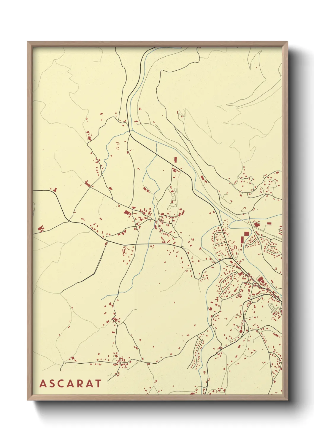 Une affiche de carte sur Ascarat