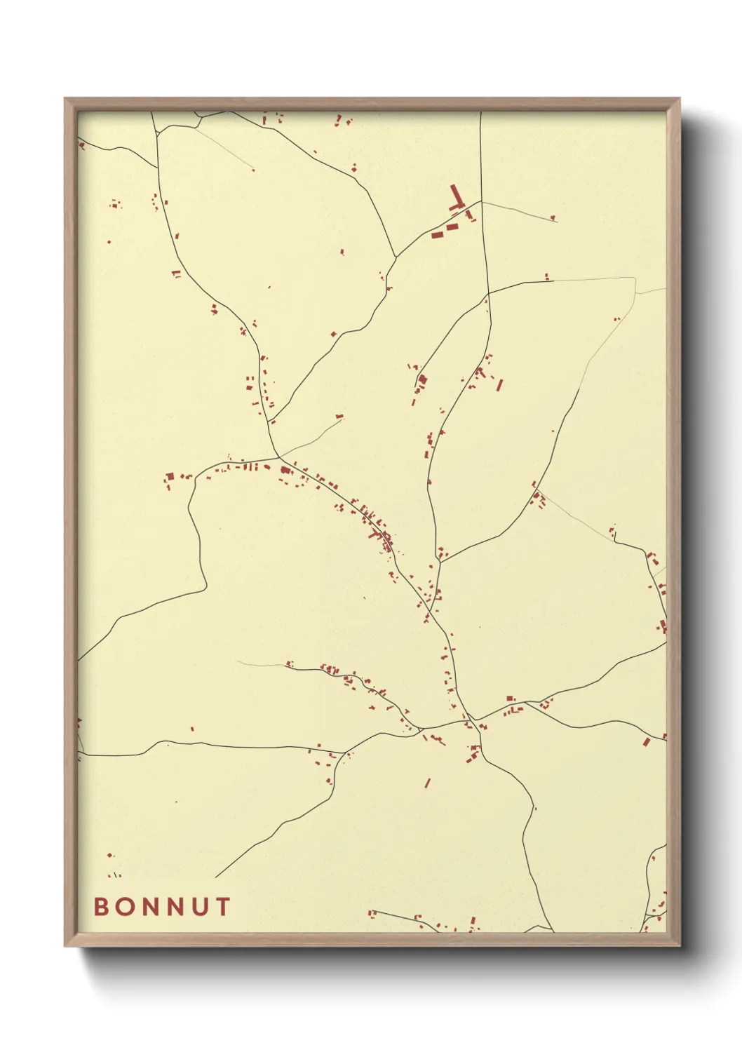 Une affiche de carte sur Bonnut