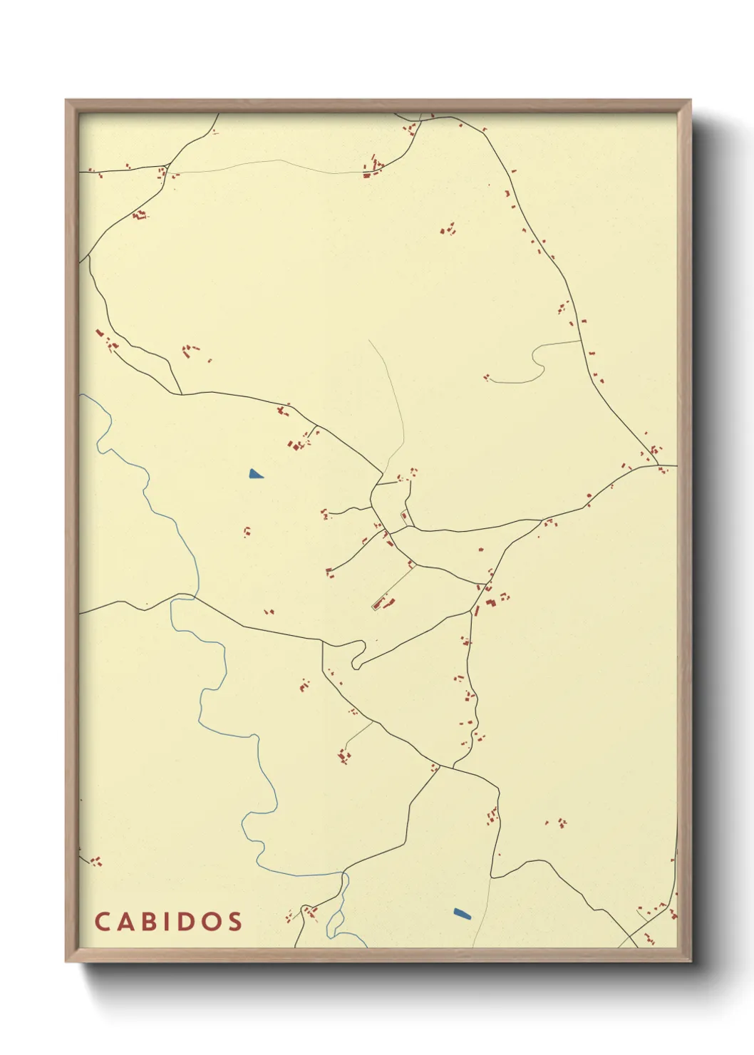 Une affiche de carte sur Cabidos