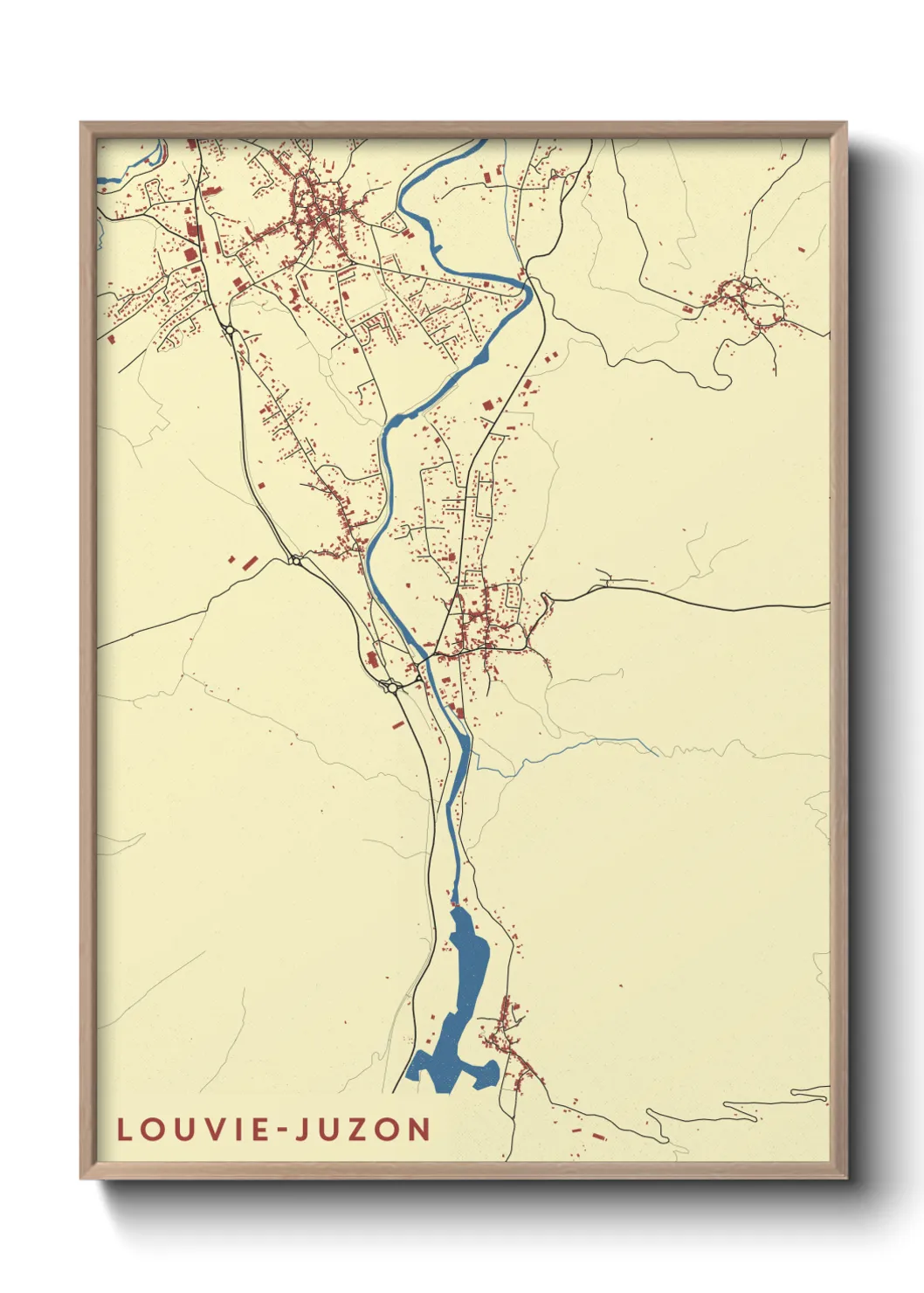 Un poster carteLouvie-Juzon