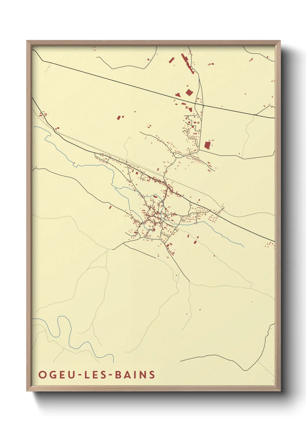 Un poster carteOgeu-les-Bains