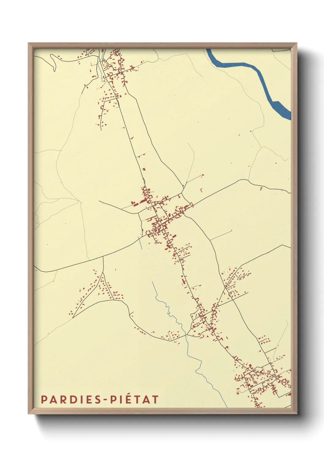 Un poster cartePardies-Piétat