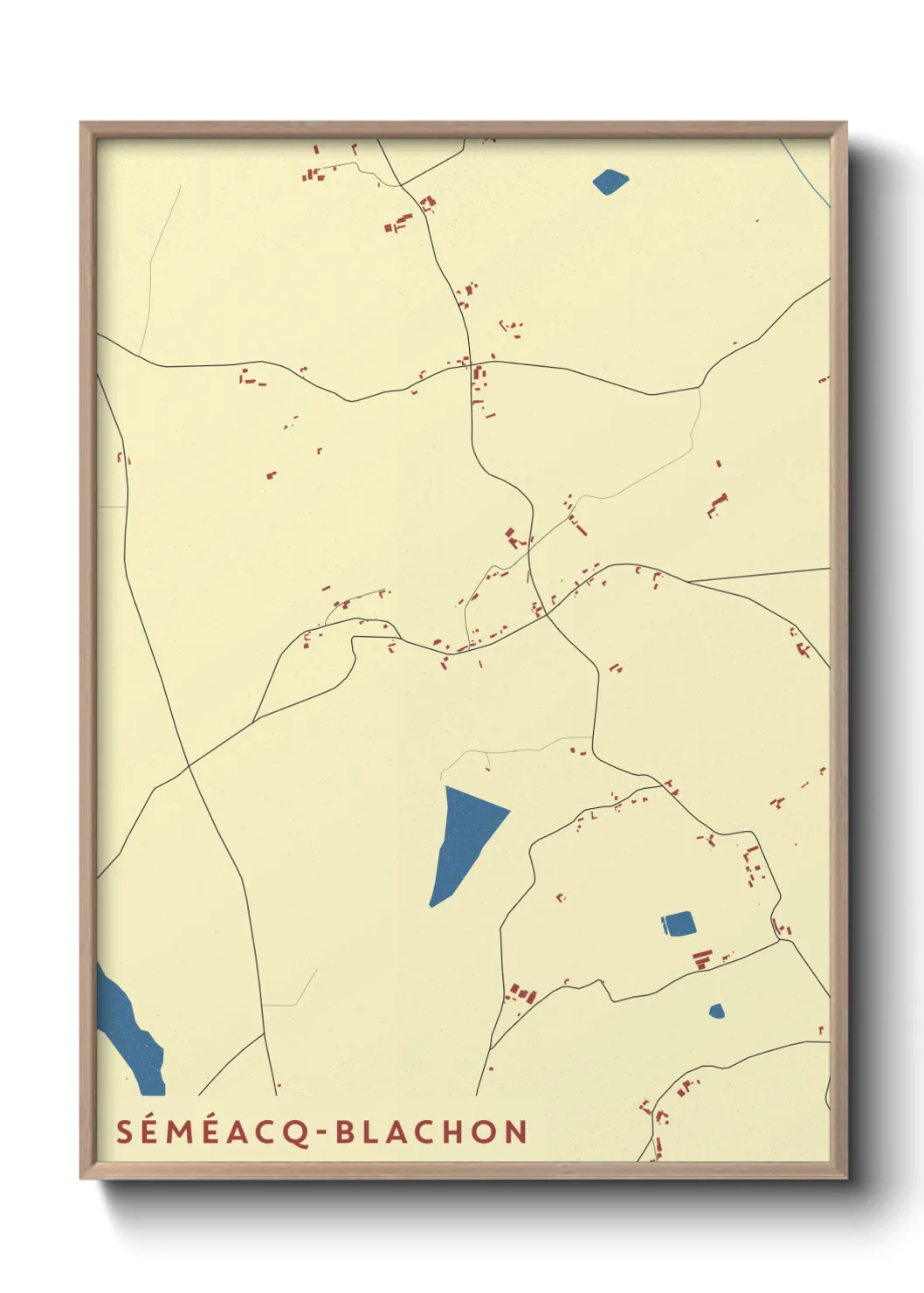 Un poster carteSéméacq-Blachon