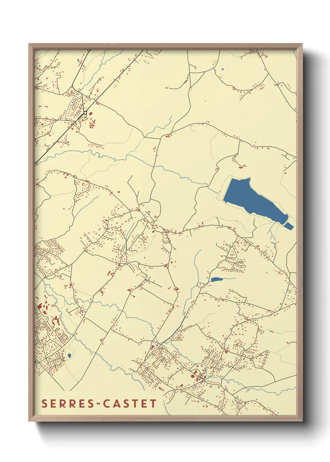 Un poster carteSerres-Castet