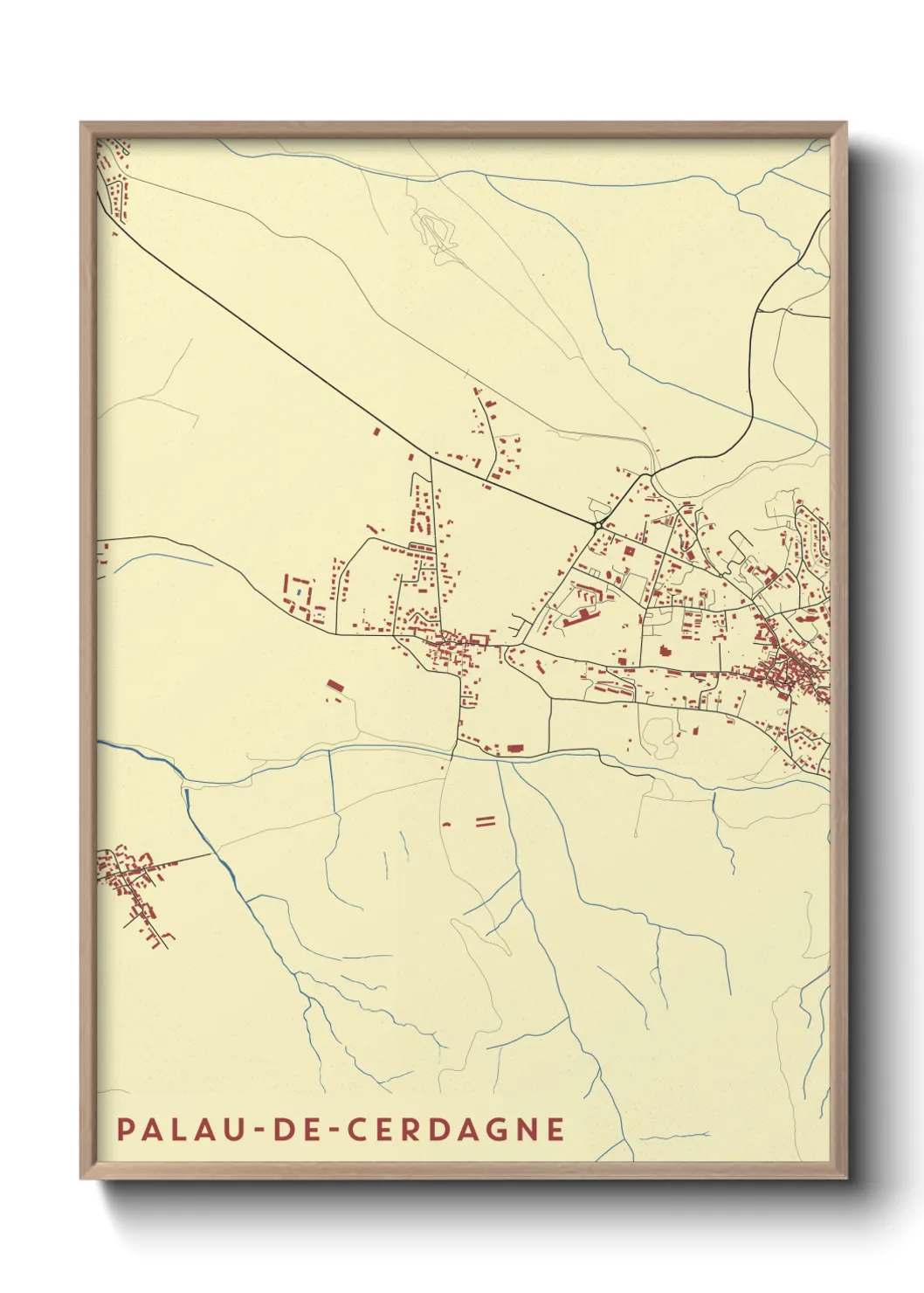 Un poster cartePalau-de-Cerdagne