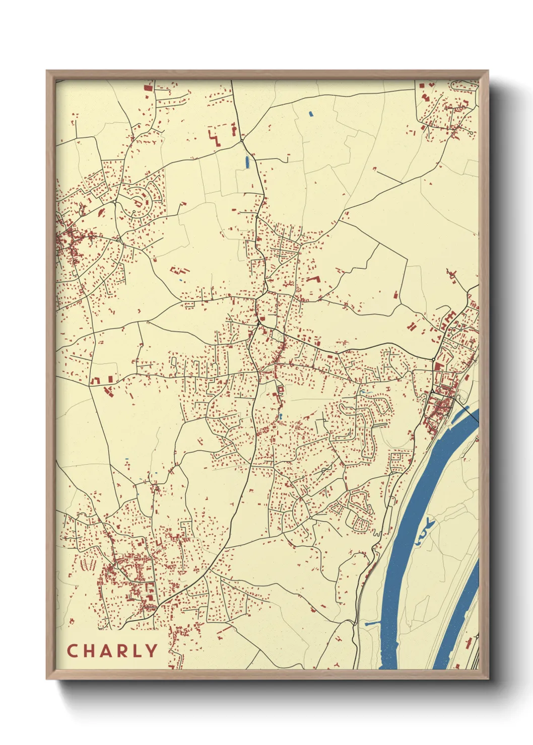 Une affiche de carte sur Charly