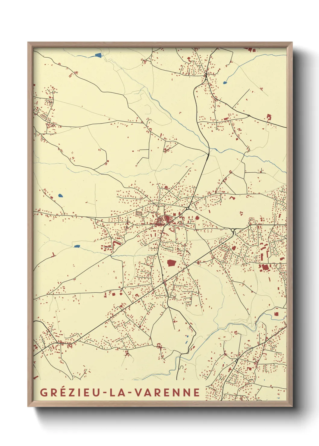 Un poster carteGrézieu-la-Varenne