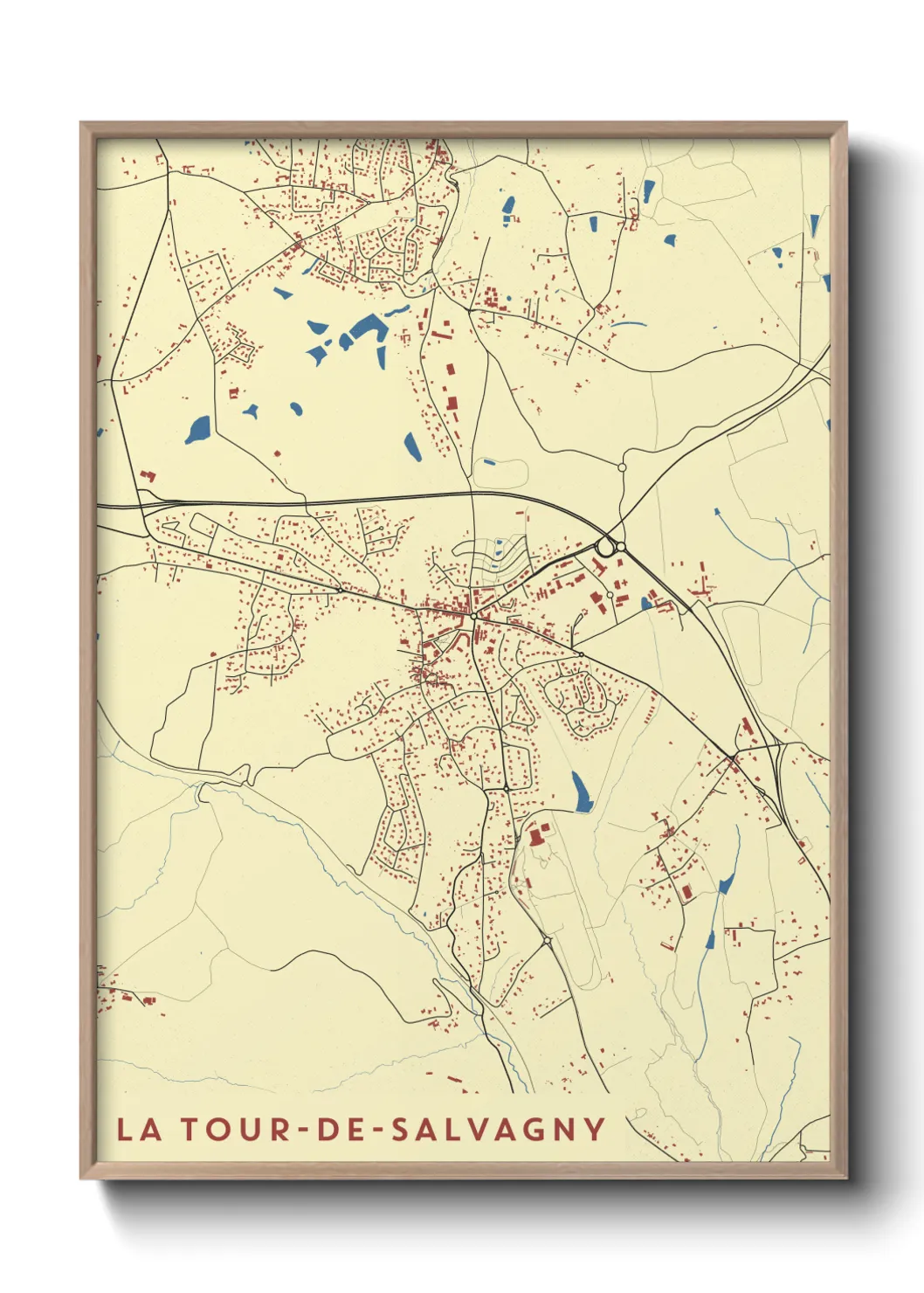 Un poster carteLa Tour-de-Salvagny