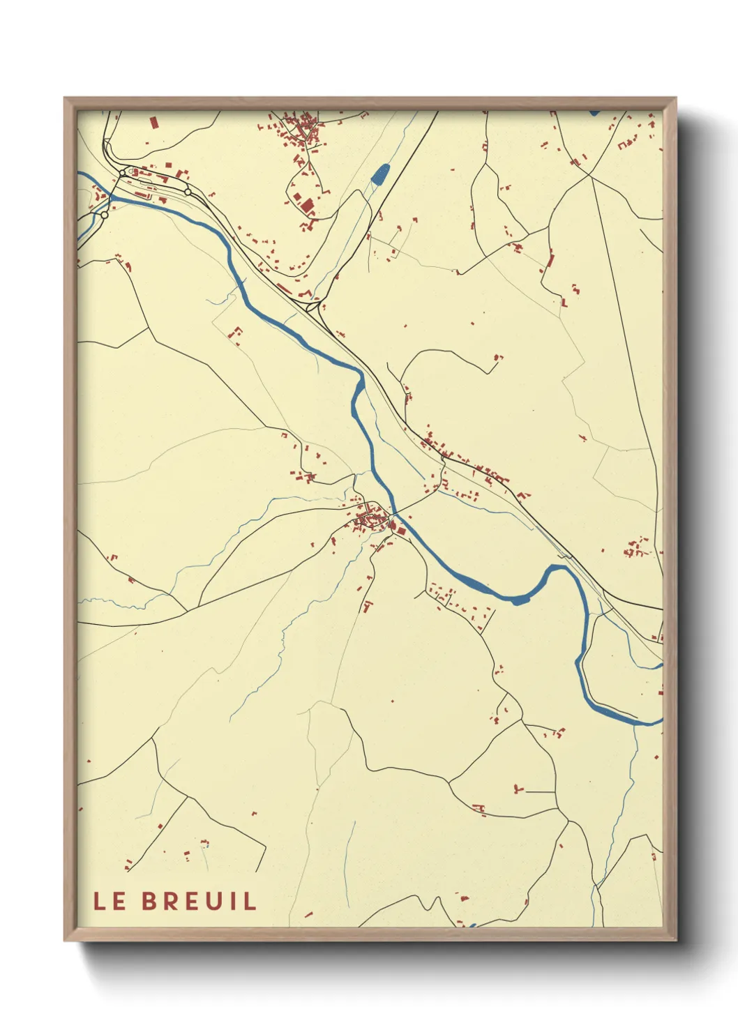 Un poster carteLe Breuil