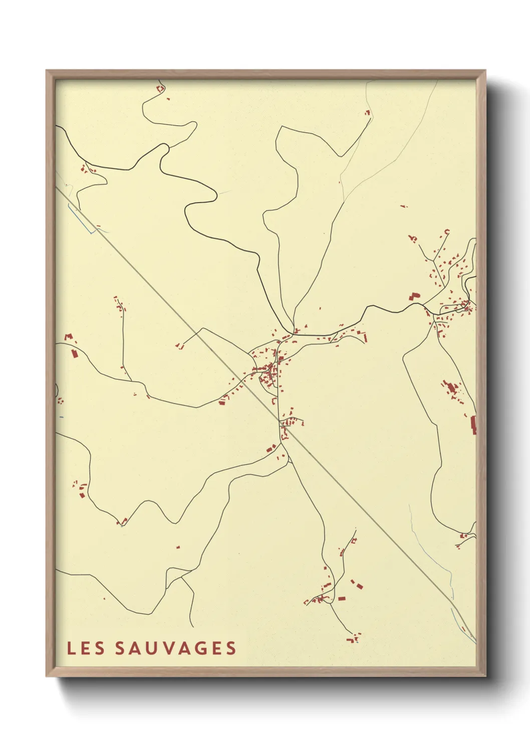 Une affiche de carte sur Les Sauvages