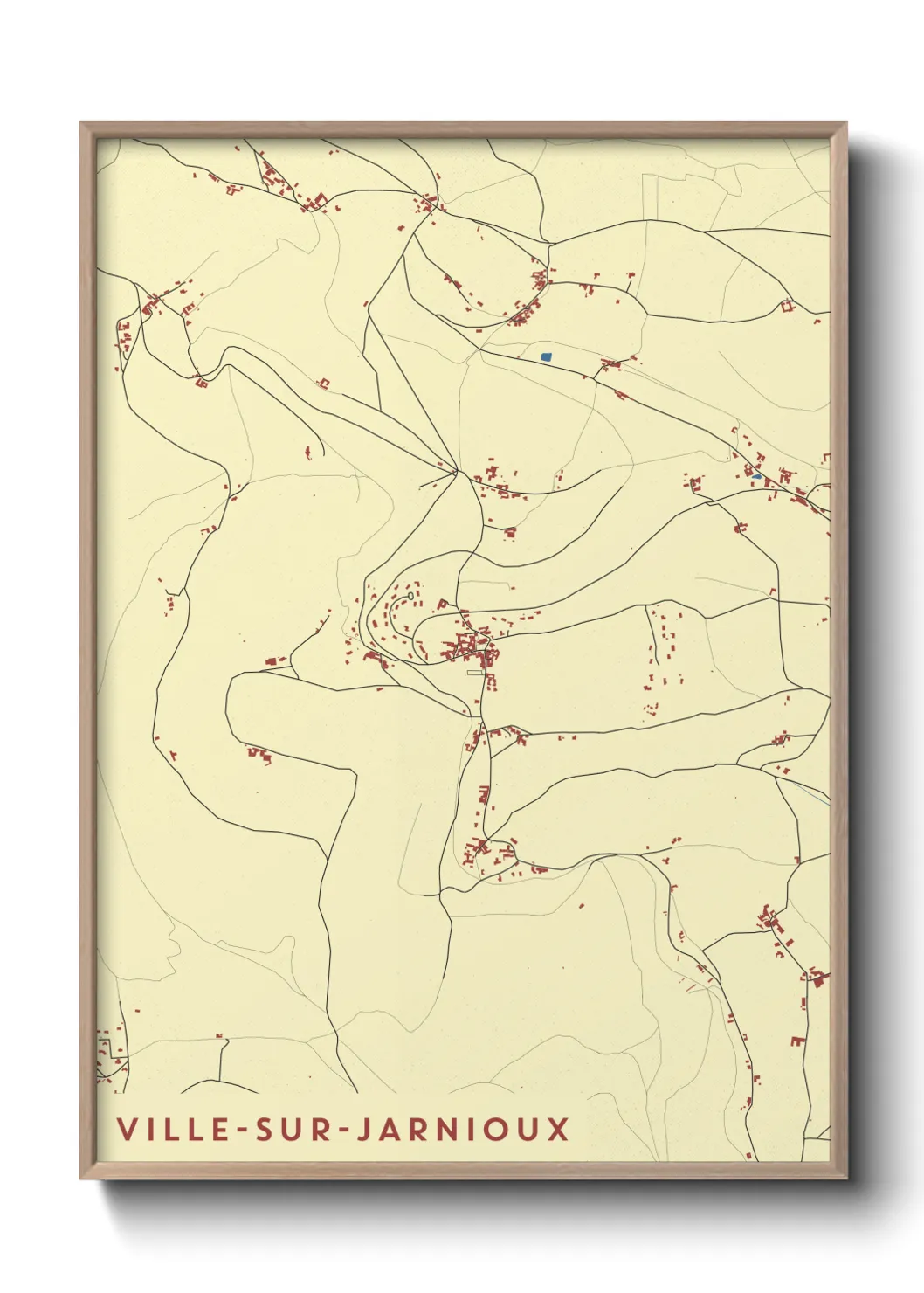 Un poster carteVille-sur-Jarnioux