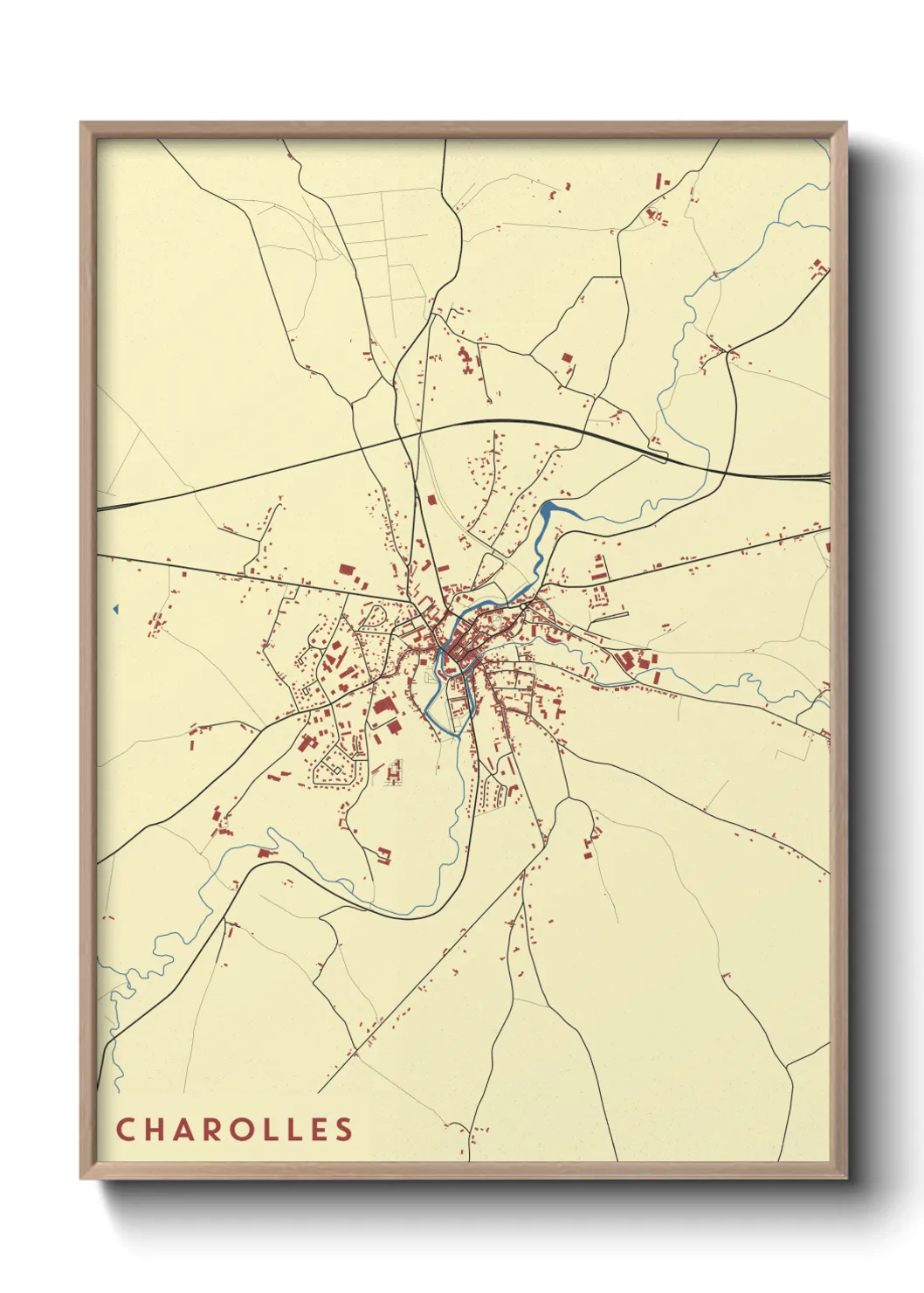 Un poster carteCharolles