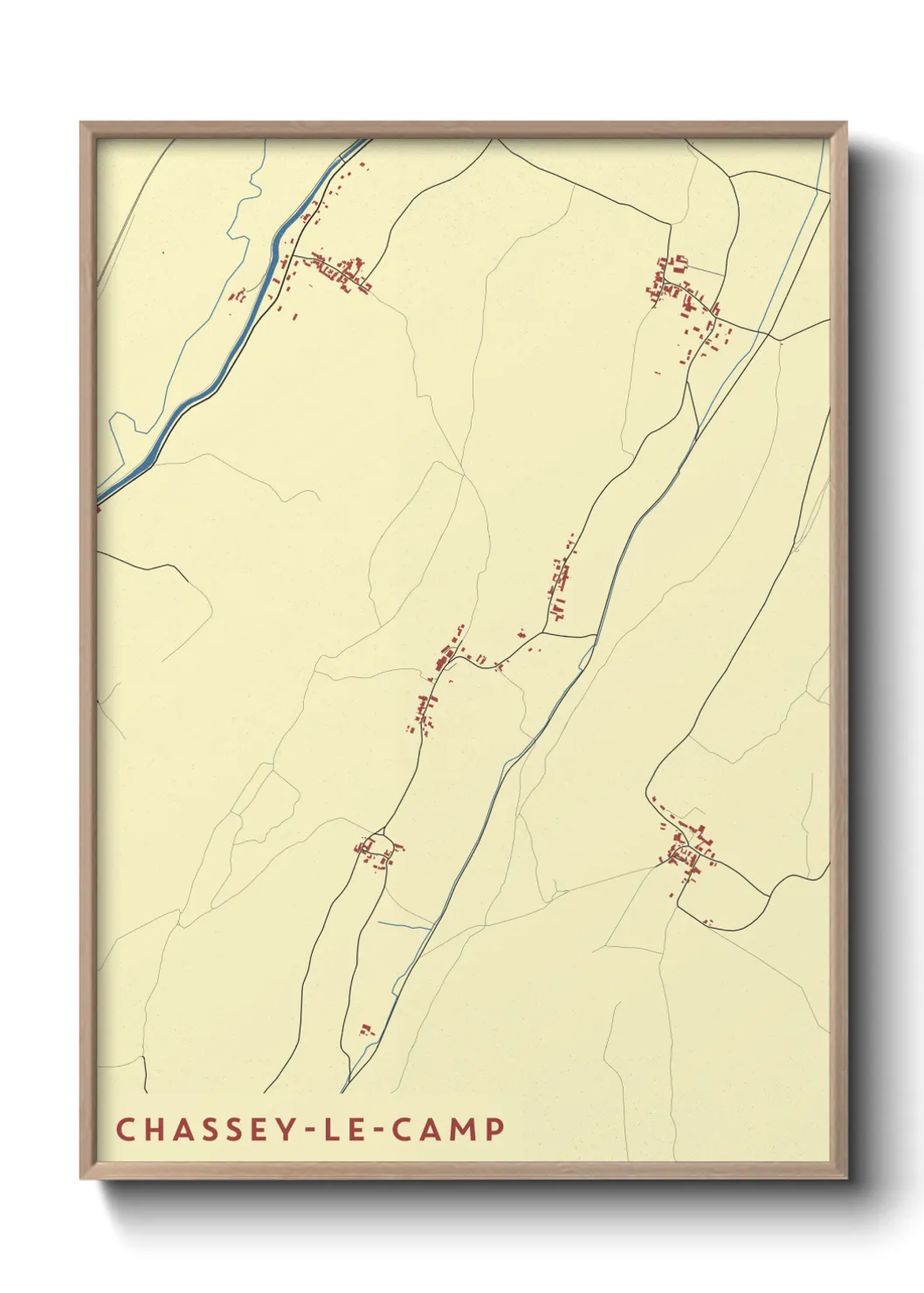 Un poster carteChassey-le-Camp