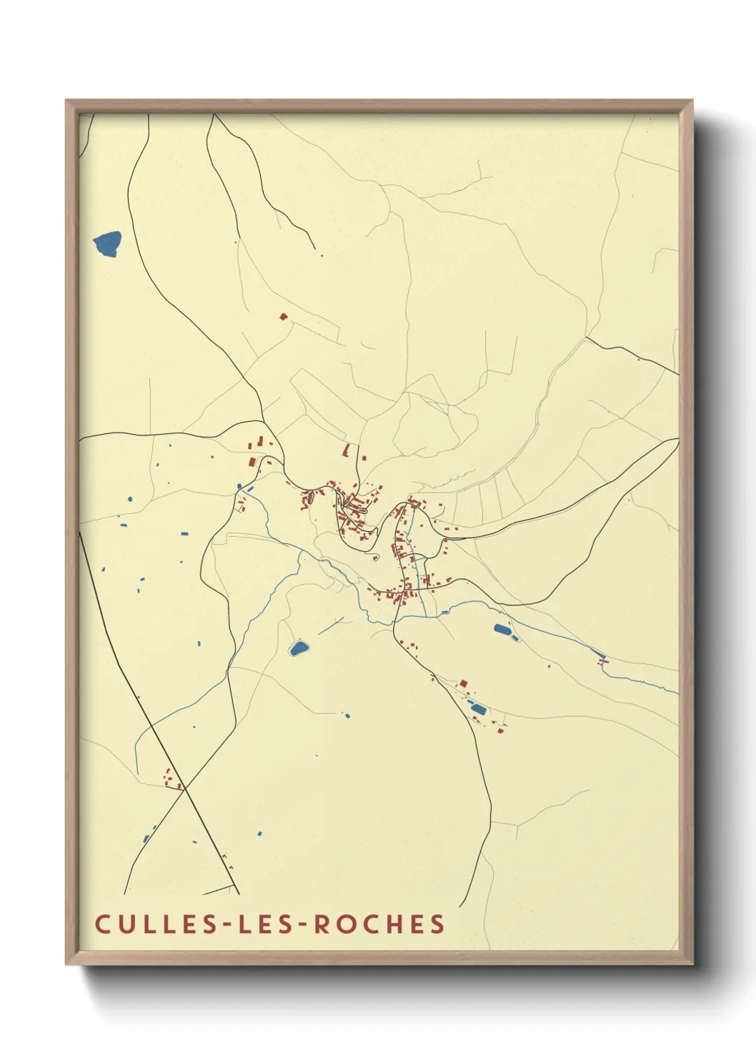 Une affiche de carte sur Culles-les-Roches
