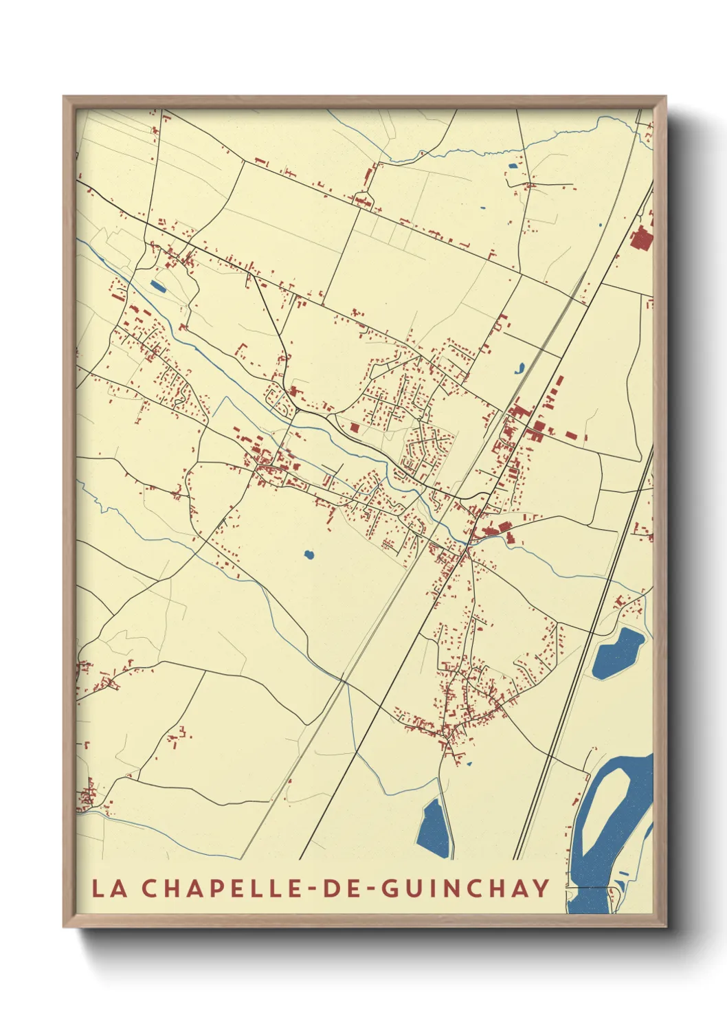 Un poster carteLa Chapelle-de-Guinchay