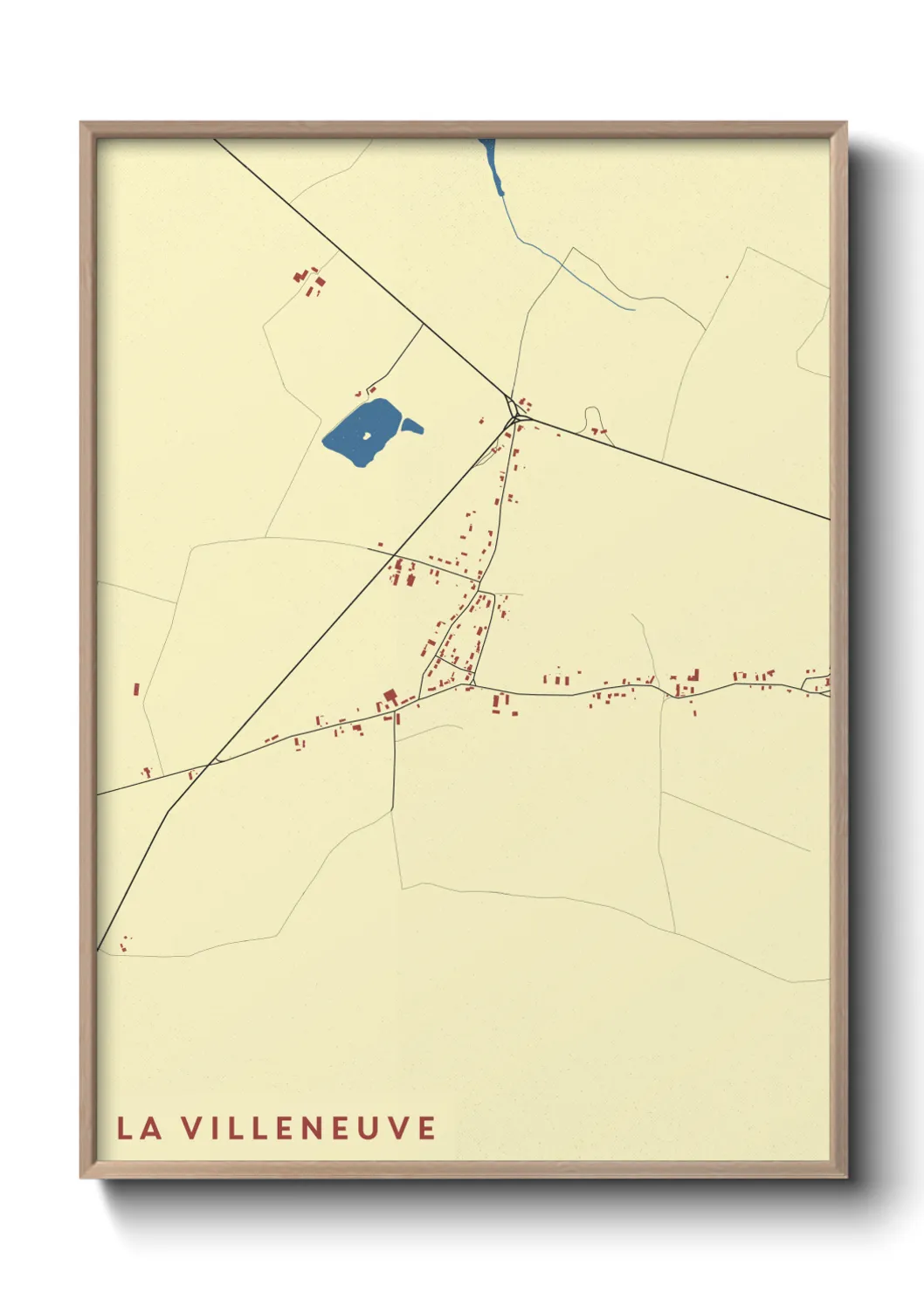 Un poster carteLa Villeneuve