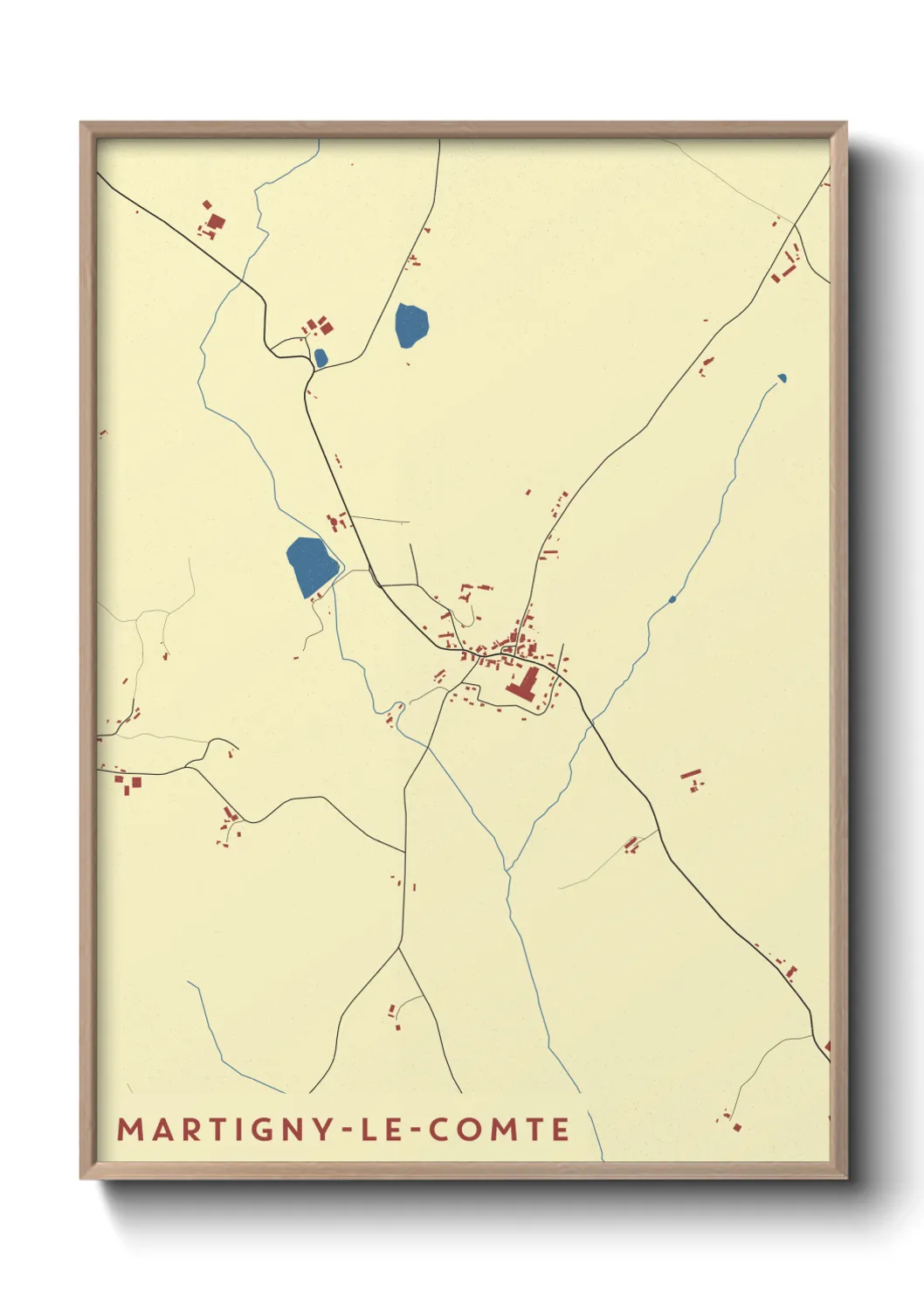 Un poster carteMartigny-le-Comte