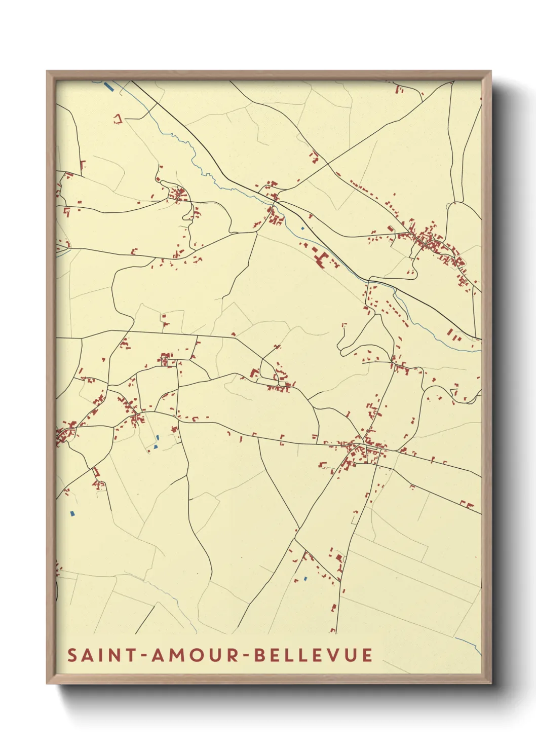 Un poster carteSaint-Amour-Bellevue