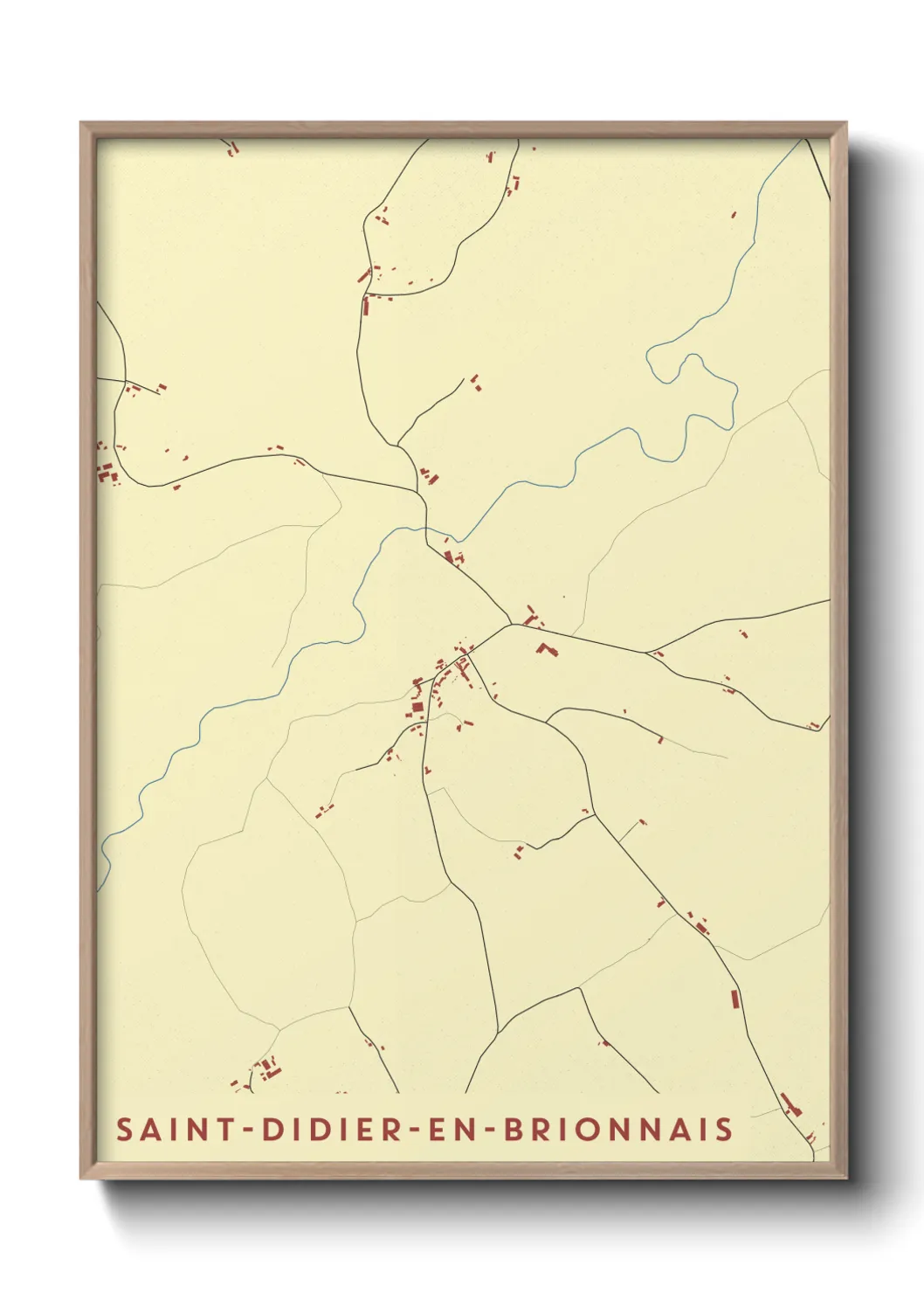 Un poster carteSaint-Didier-en-Brionnais
