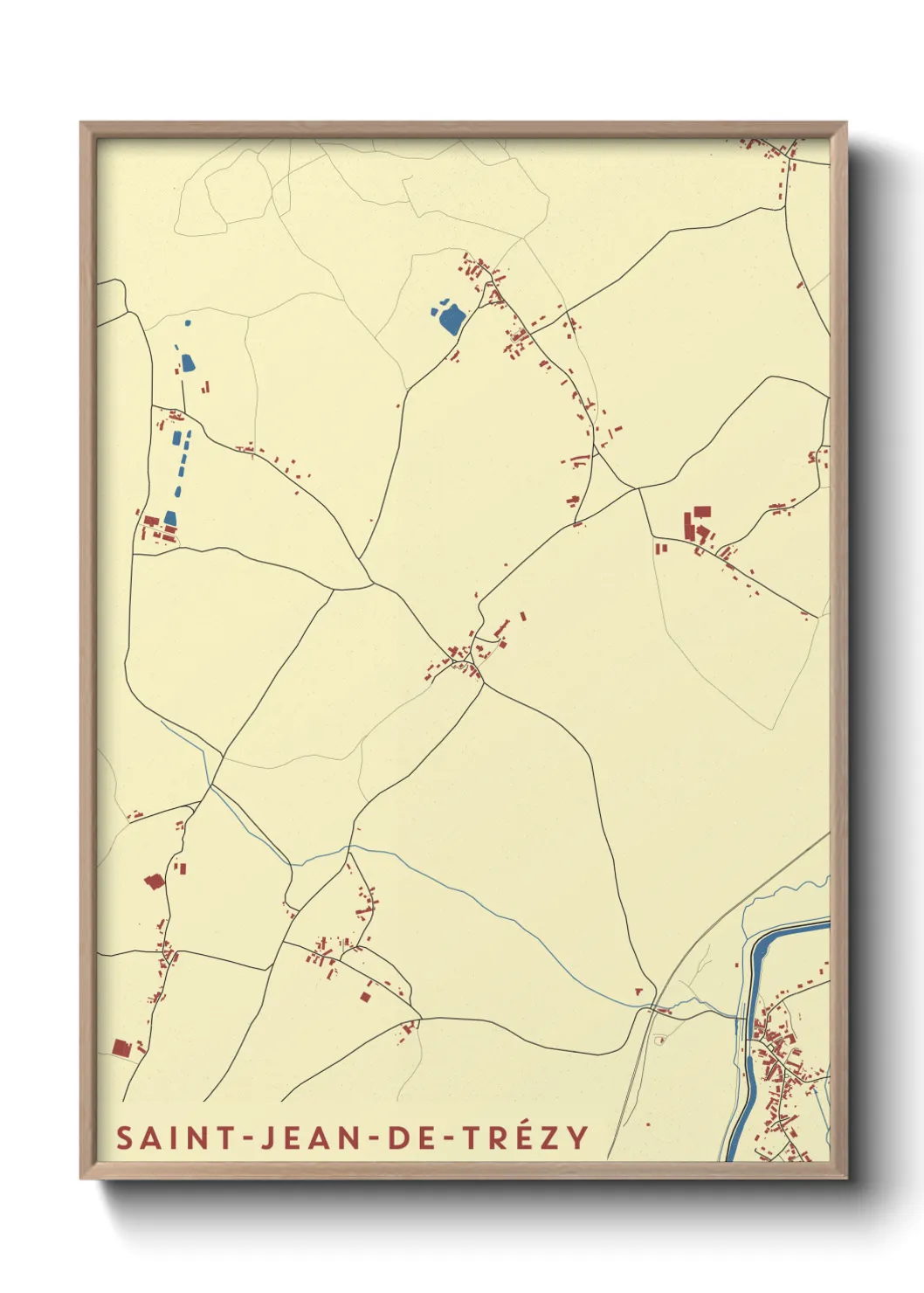 Un poster carteSaint-Jean-de-Trézy