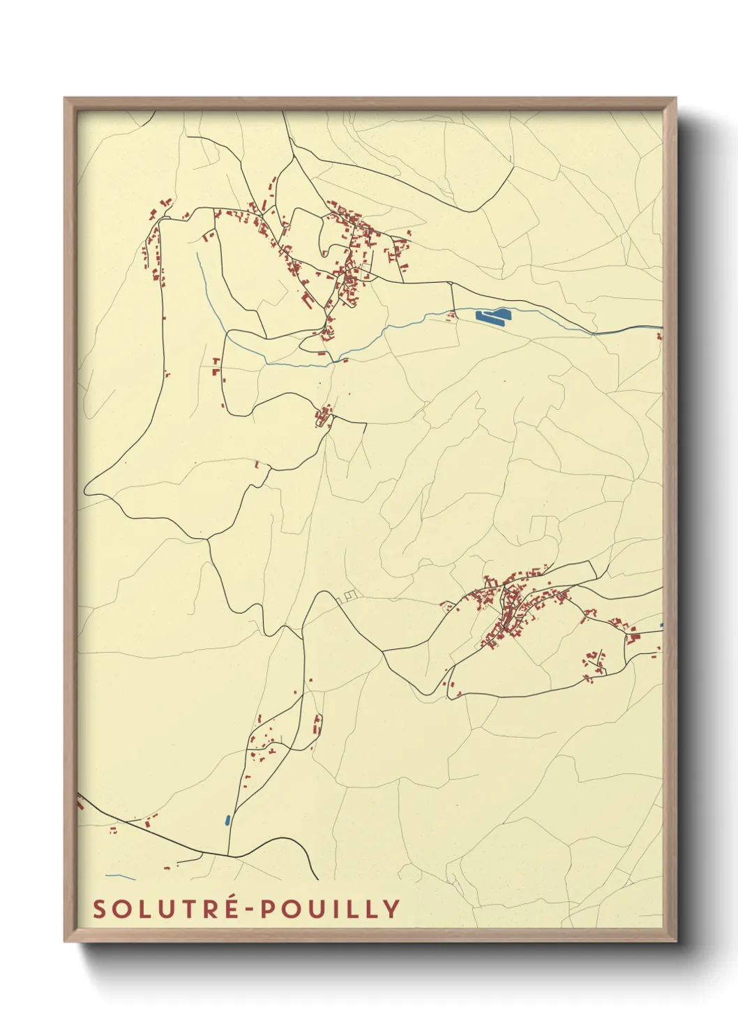 Un poster carteSolutré-Pouilly