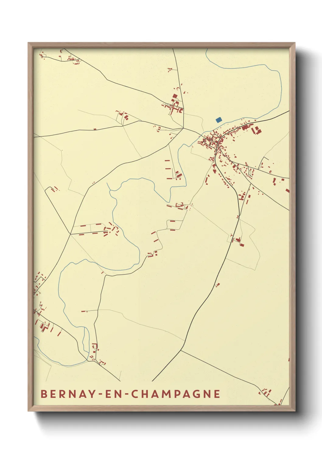 Un poster carteBernay-en-Champagne