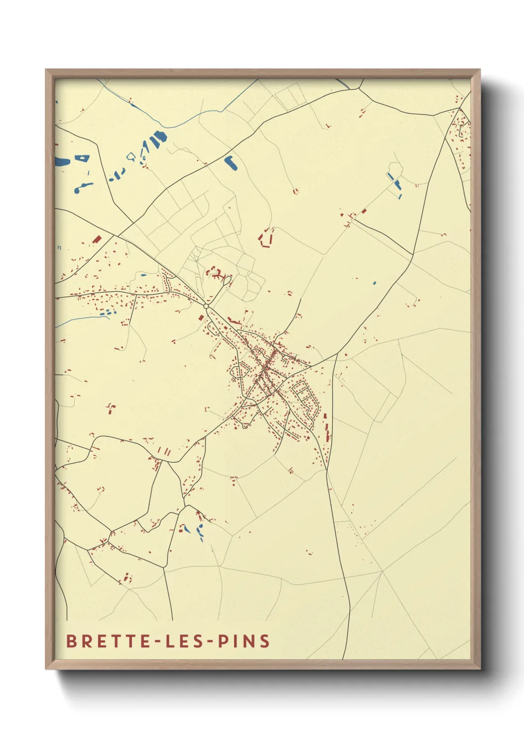 Un poster carteBrette-les-Pins