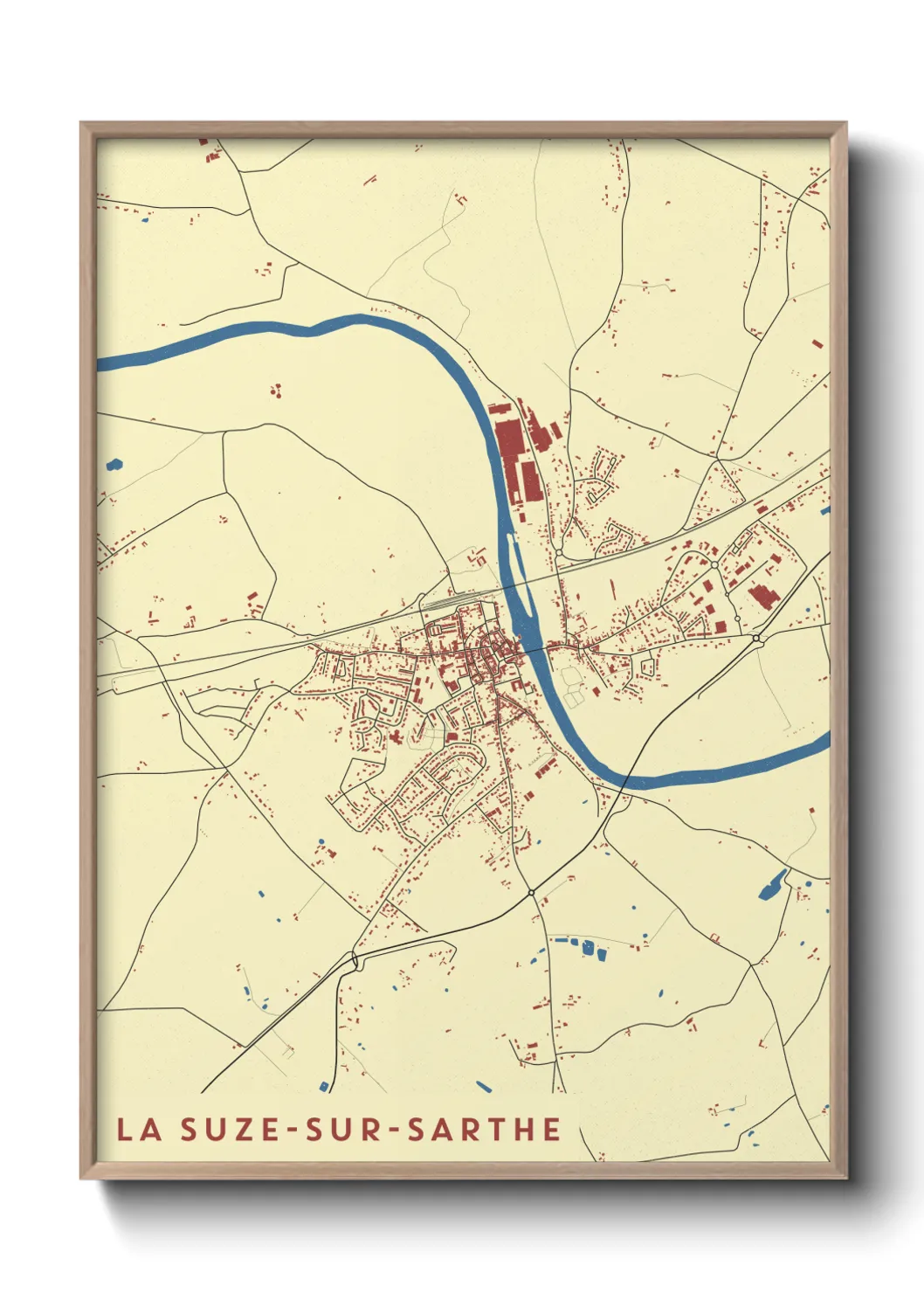 Un poster carteLa Suze-sur-Sarthe