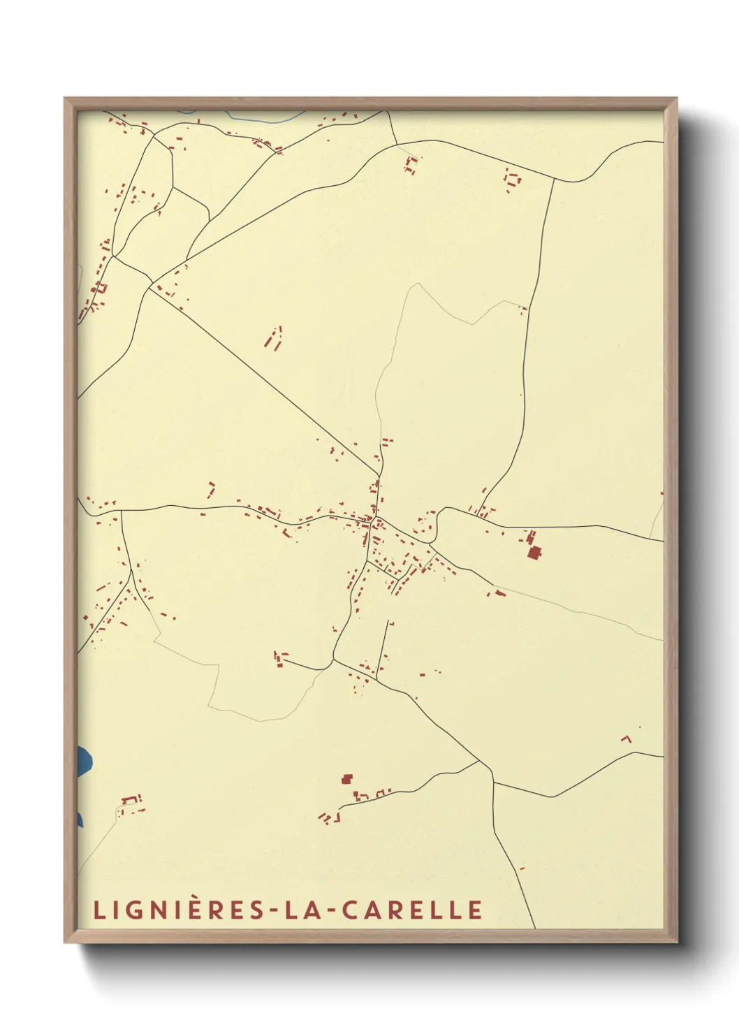 Un poster carteLignières-la-Carelle