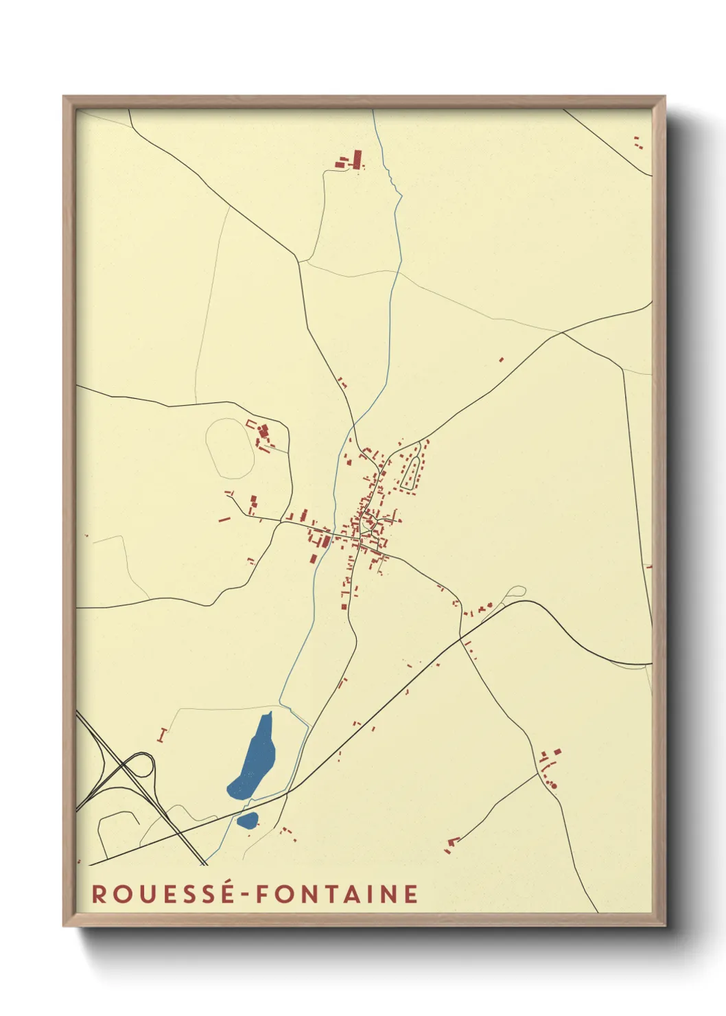 Un poster carteRouessé-Fontaine