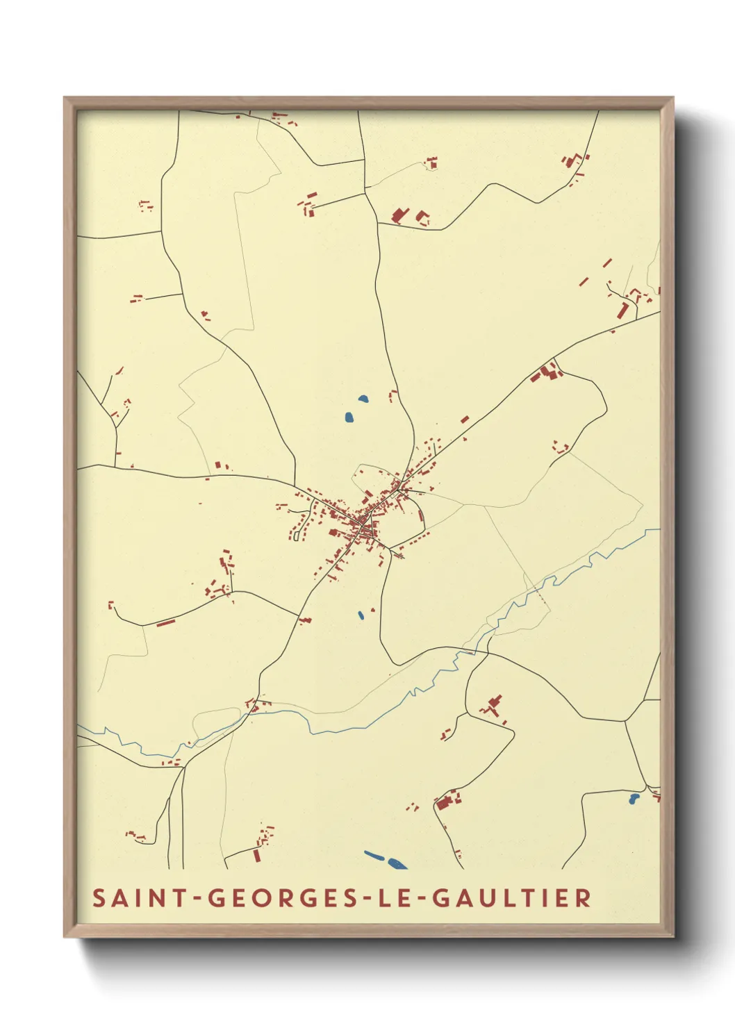 Un poster carteSaint-Georges-le-Gaultier
