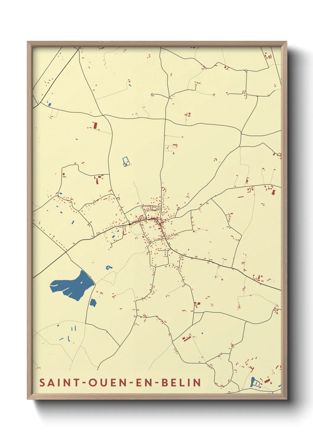 Un poster carteSaint-Ouen-en-Belin