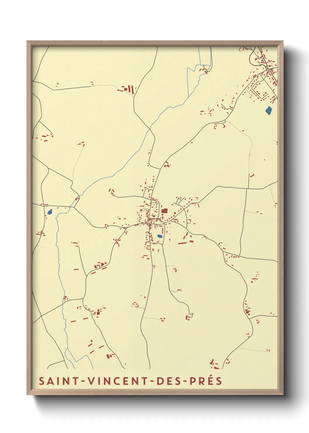 Un poster carteSaint-Vincent-des-Prés
