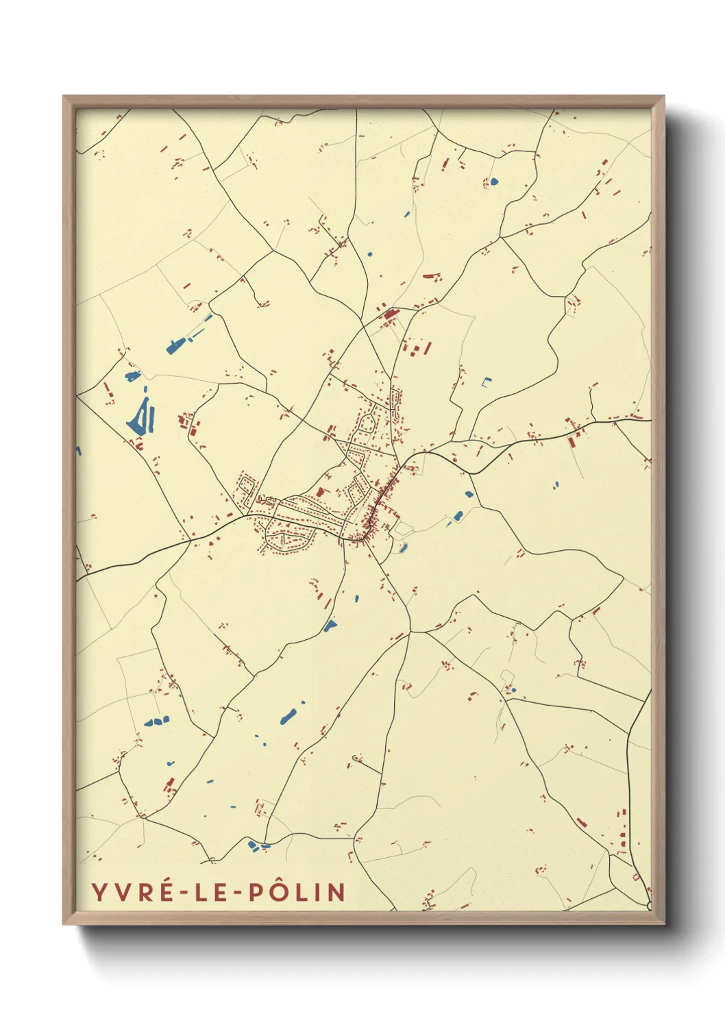 Un poster carteYvré-le-Pôlin