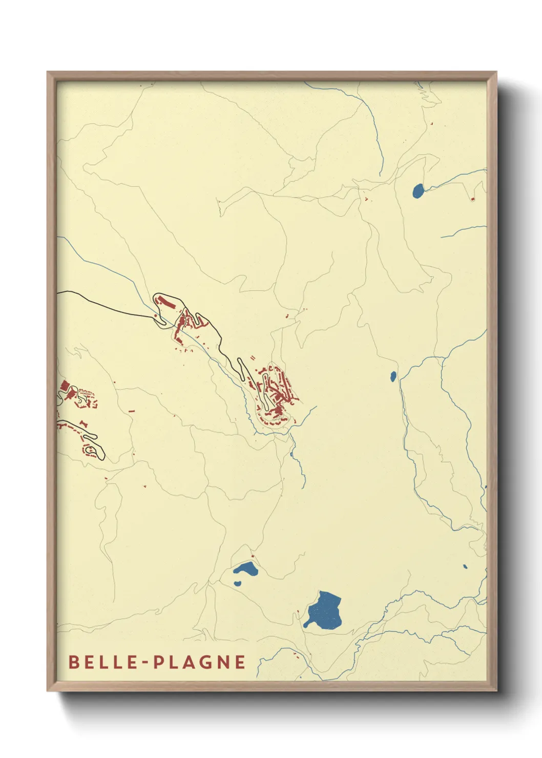 Un poster carteBelle-Plagne
